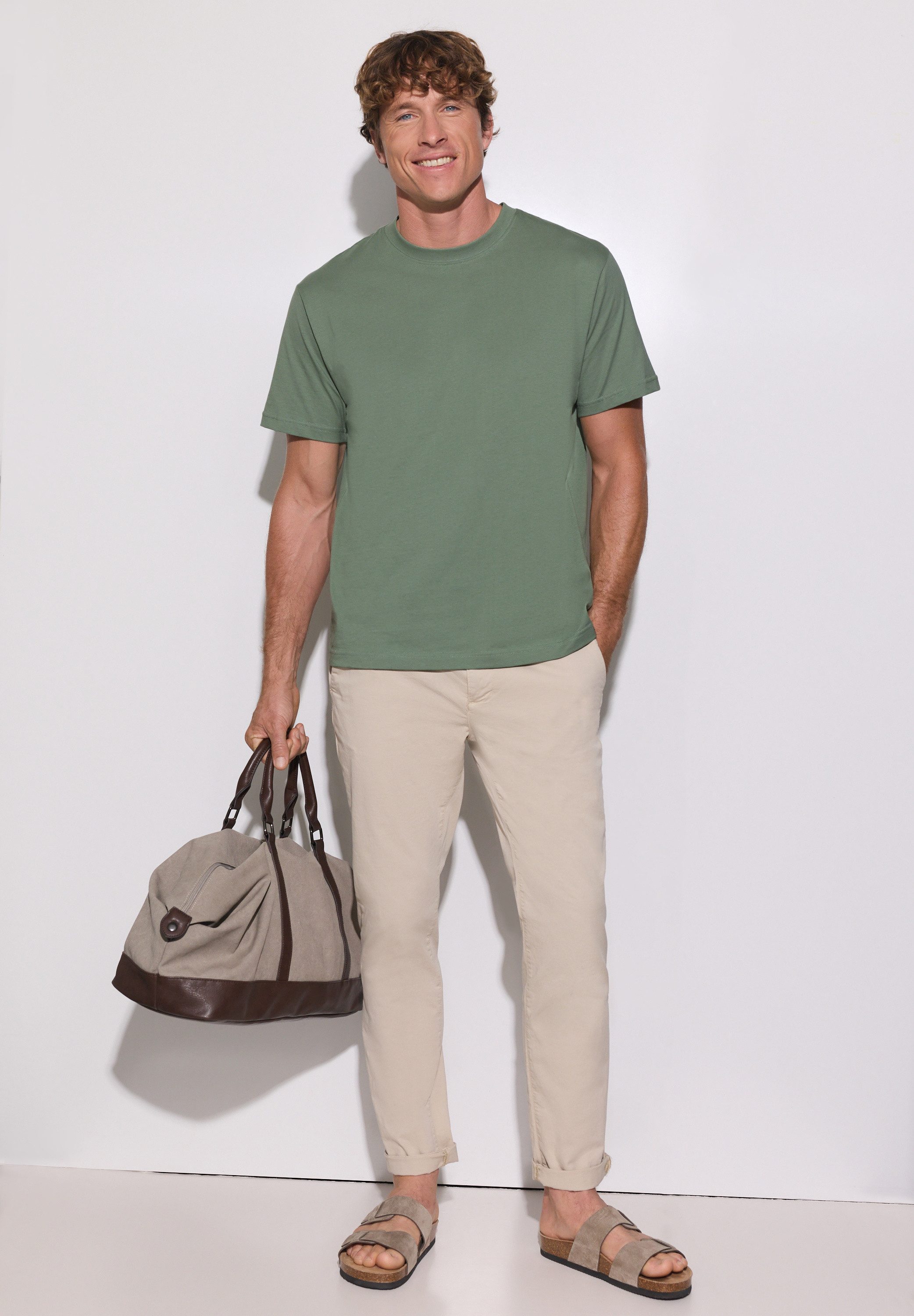 STREET ONE MEN T-Shirt aus reiner Baumwolle