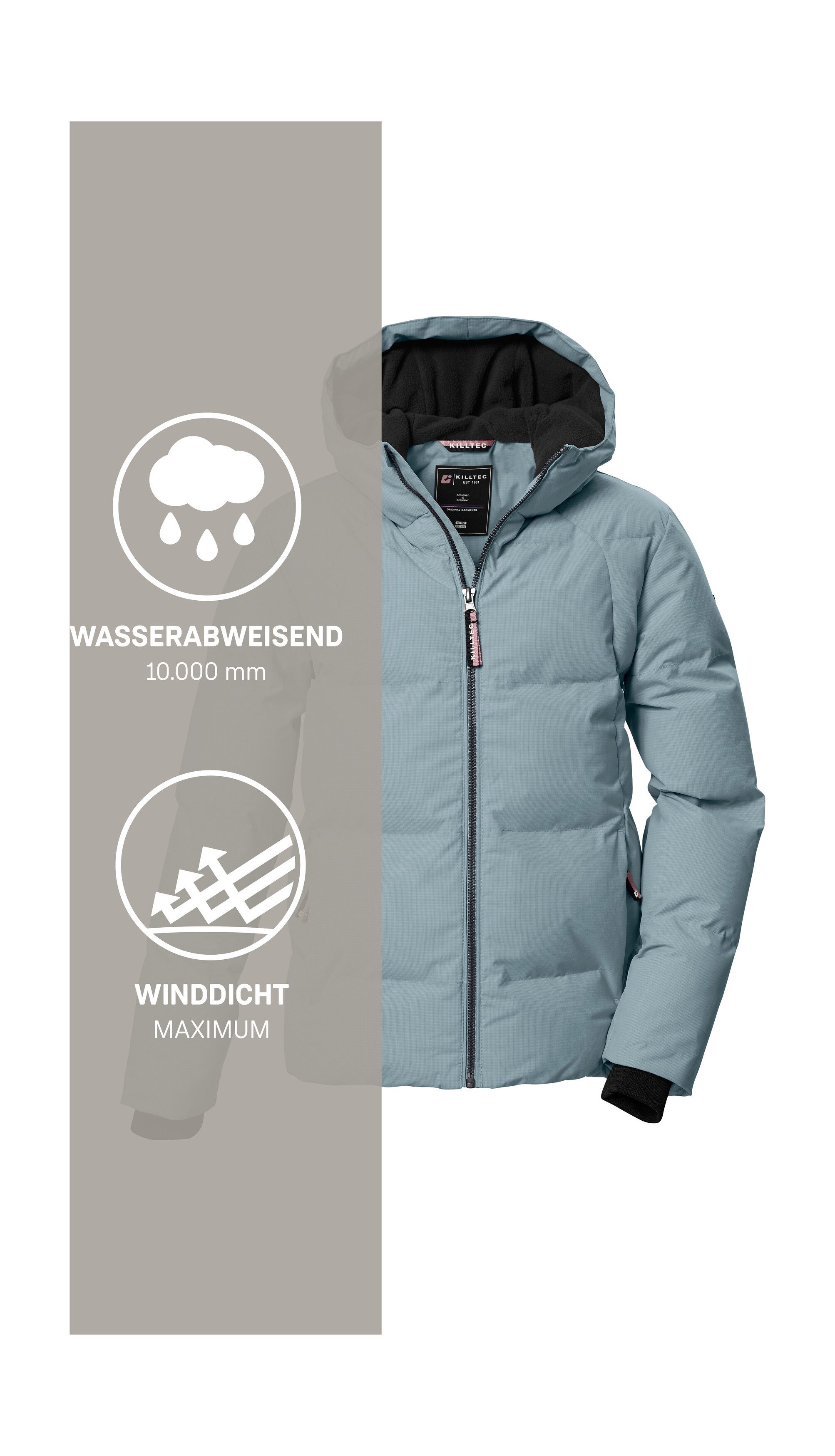 Killtec Steppjacke KOW 357 GRLS QLTD JCKT Wasserabweisende Mädchenjacke mit Kapuze, atmungsaktiv, warm