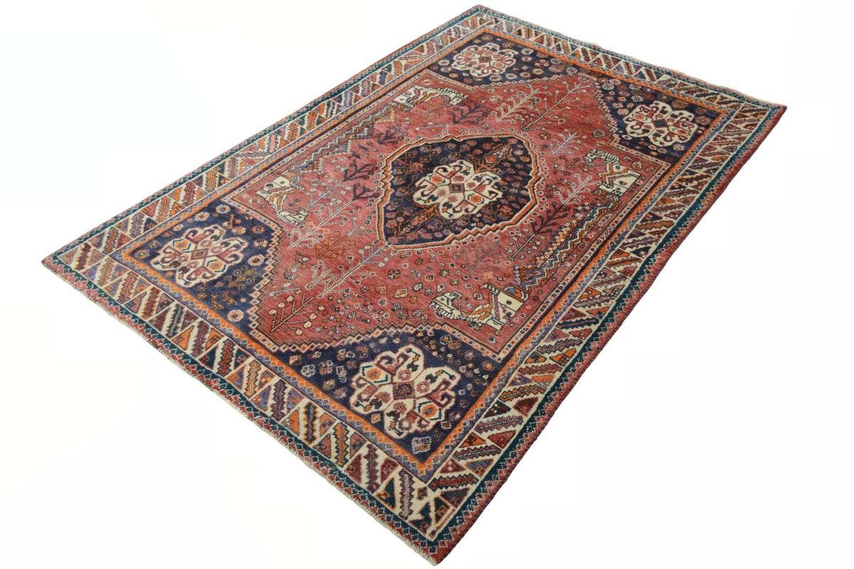 / rechteckig, Orientteppich Handgeknüpfter Orientteppich Shiraz mm Höhe: Trading, Nain 10 151x224 Perserteppich,