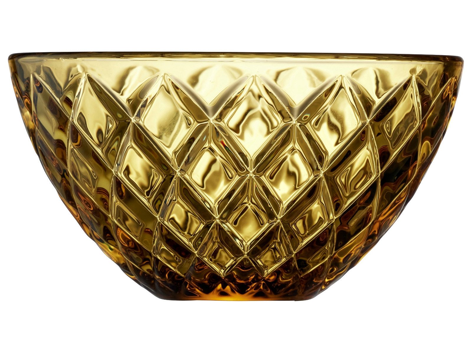 Geschirr-Set Sorrento Schale Glas amber 12 cm Set4