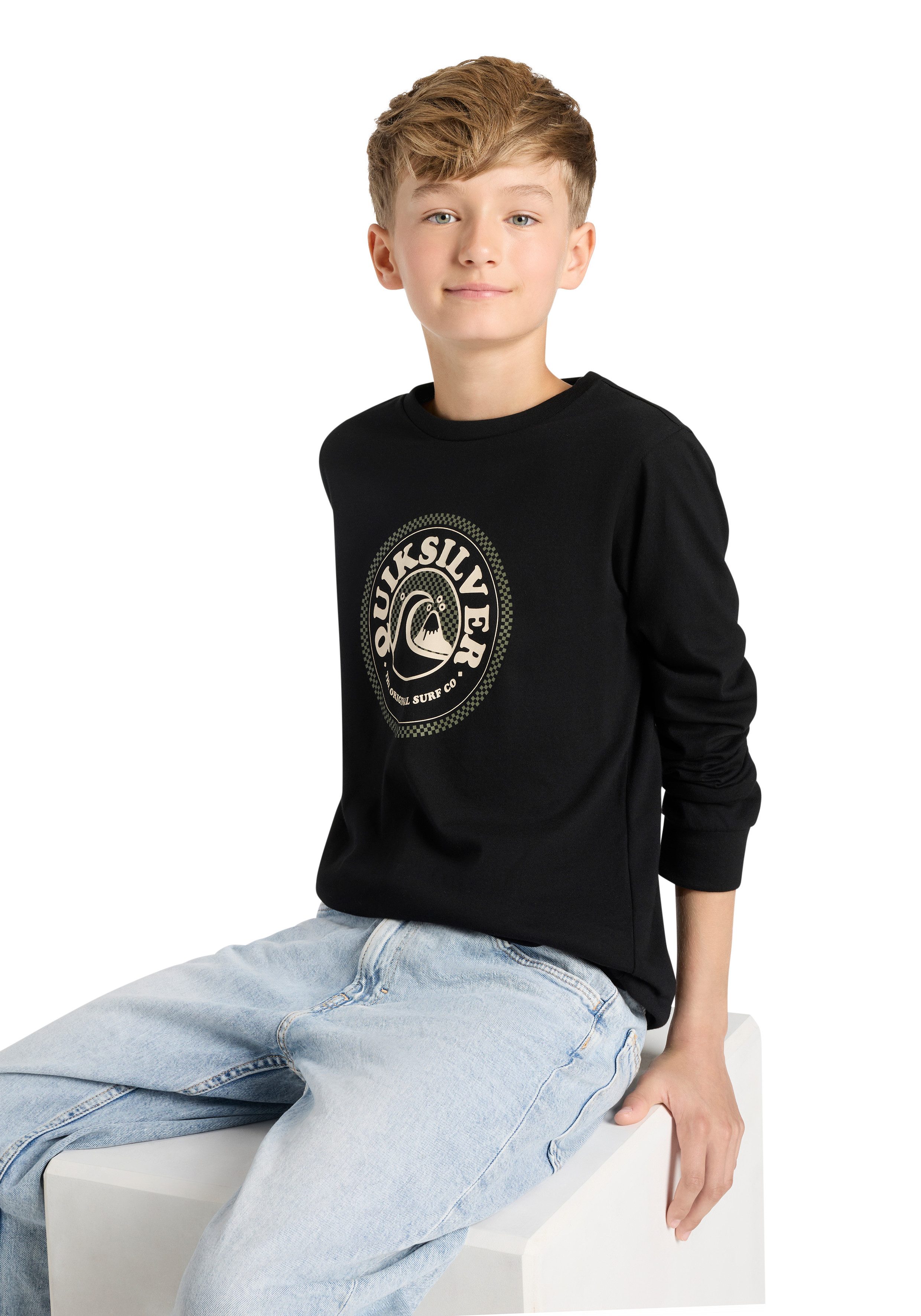 Quiksilver Longsleeve POST IT MININOON LS PACK YTH (2-tlg) für Kinder und Jugendliche, sportlicher Stil