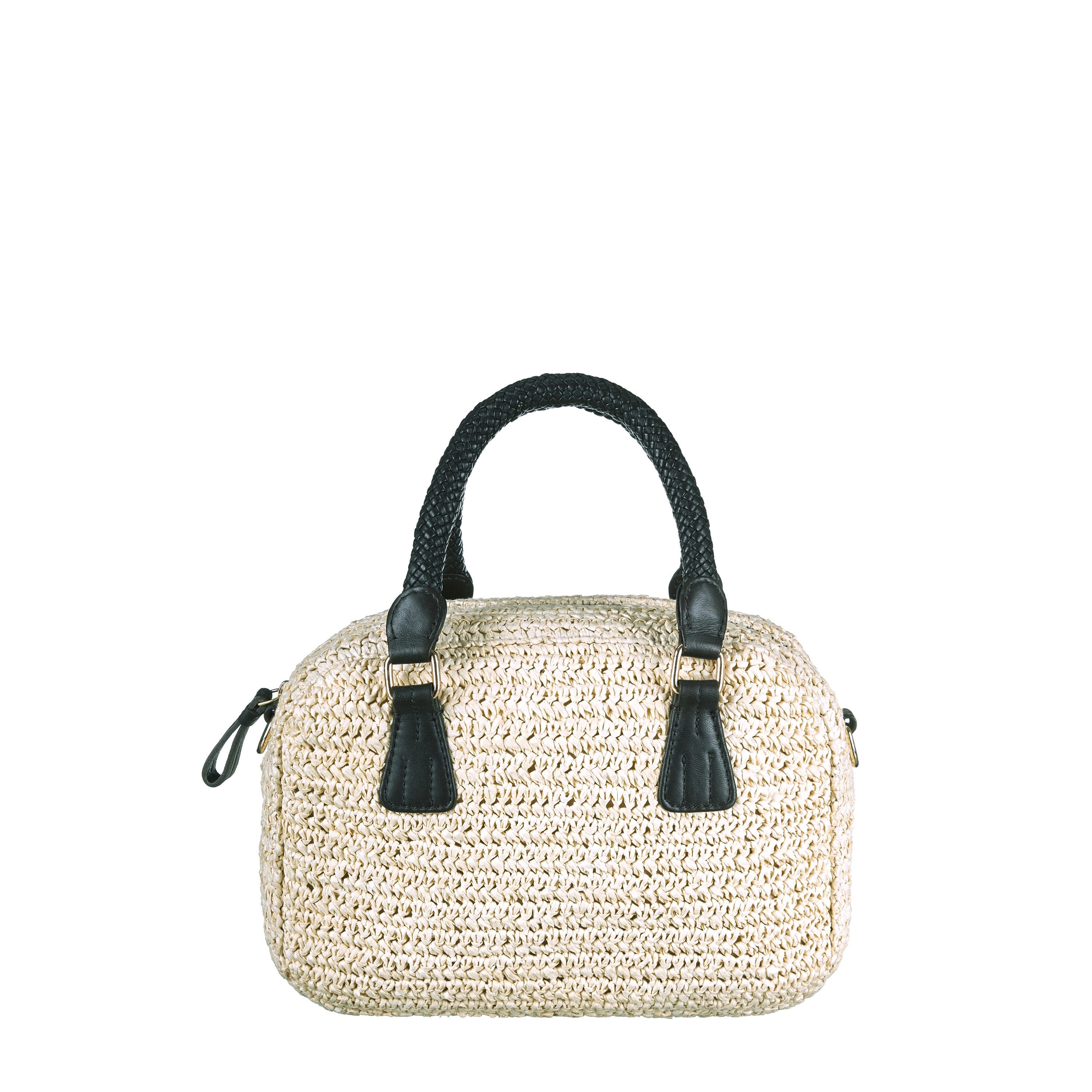 Basttasche small tote aus Raffiabast
