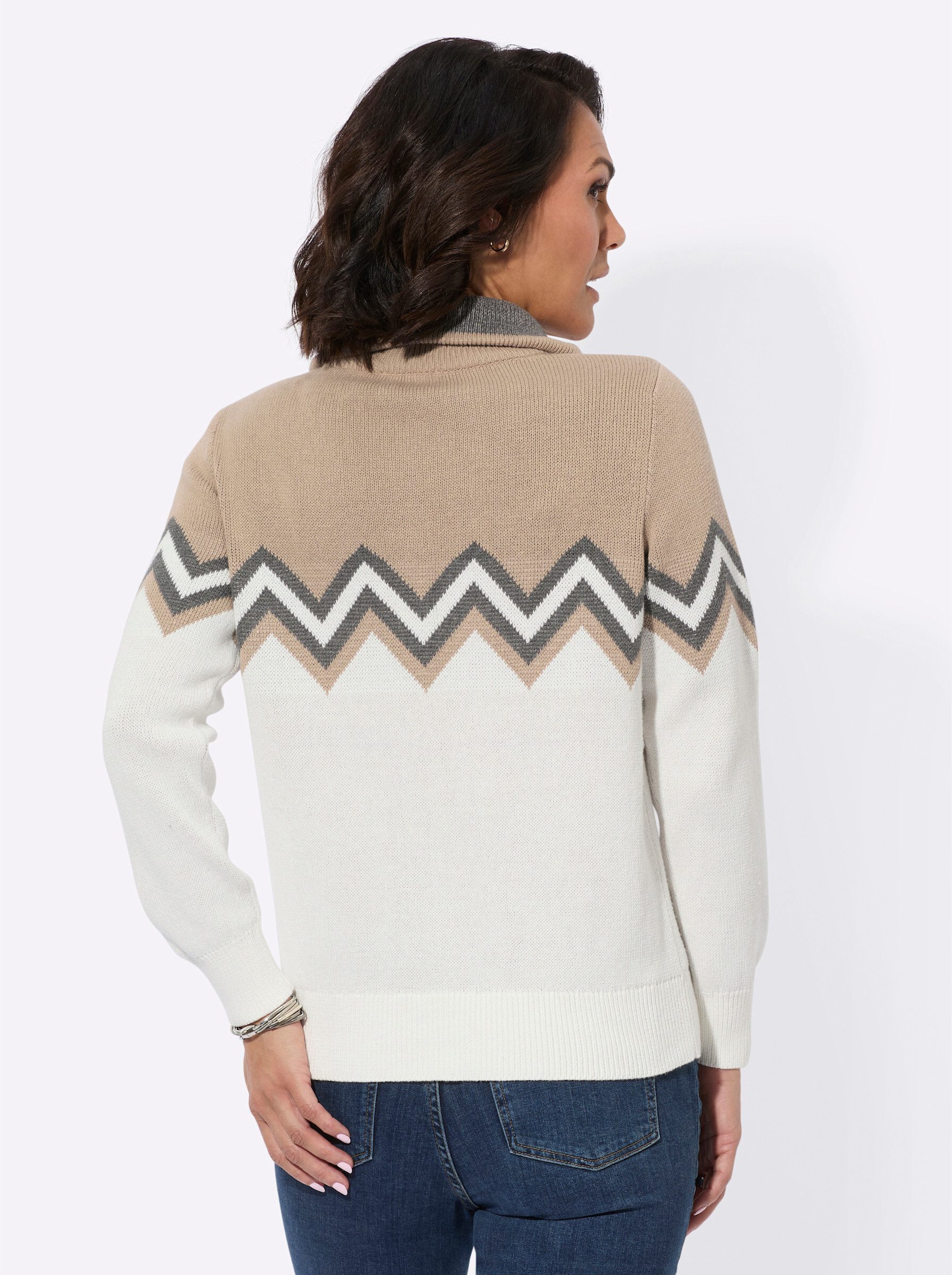 Witt Strickpullover Pullover Langarm Jacquard