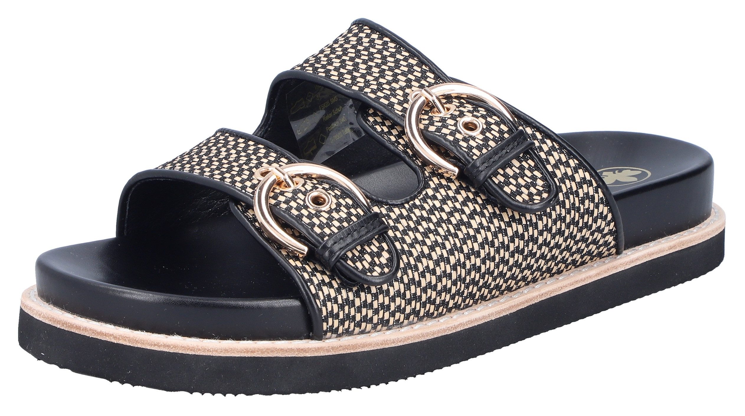 Rieker Pantolette Sommerschuh, Strandschuh, Urlaubsschuh, Schlappen in Flec günstig online kaufen