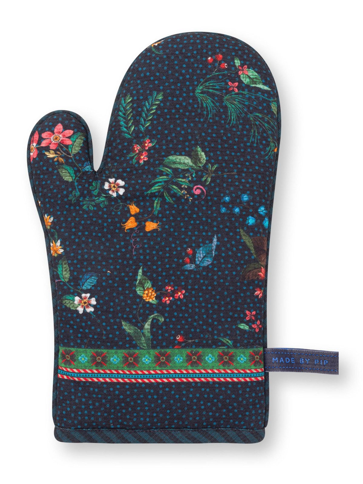 PiP Studio Schnittschutzhandschuhe Berry Blues Ofenhandschuh blau 29x15cm
