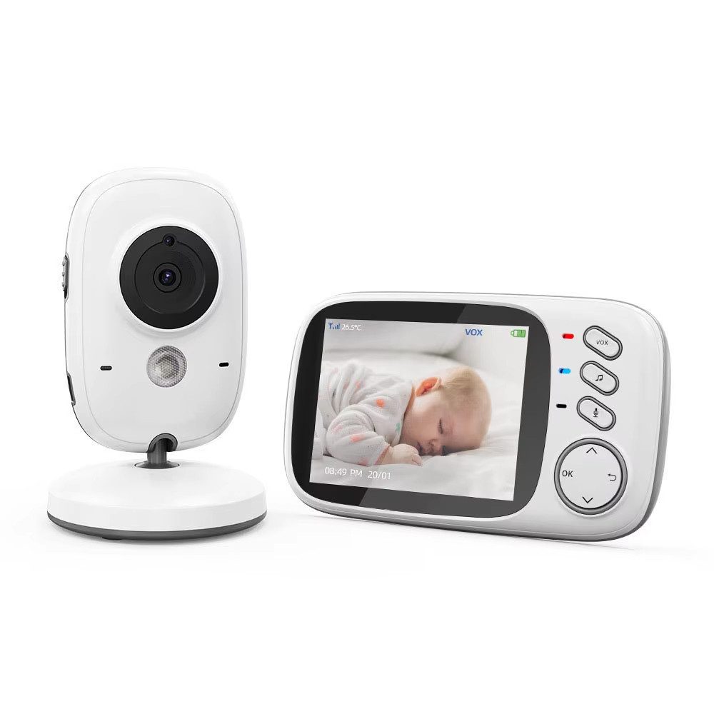 TWUFY Video-Babyphone Babyphone LCD Display mit Kamera 3,2 Zoll Video Baby Monitor, mit VOX Modus Nachtsicht Gegensprechfunktion Schlaflieder, 1-tlg., HD-Nachtsicht 3.2” TFT LCD 1000 mAh Sie können einen Alarm einstellen, für Zuhause unterwegs,Eltern Babys Kita Senioren und Patienten