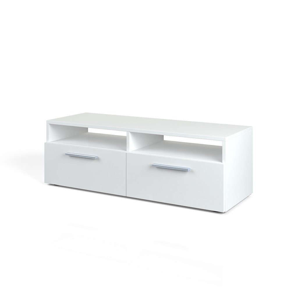 Vicco Lowboard Diego, Weiß Hochglanz, 95 x 38 cm günstig online kaufen