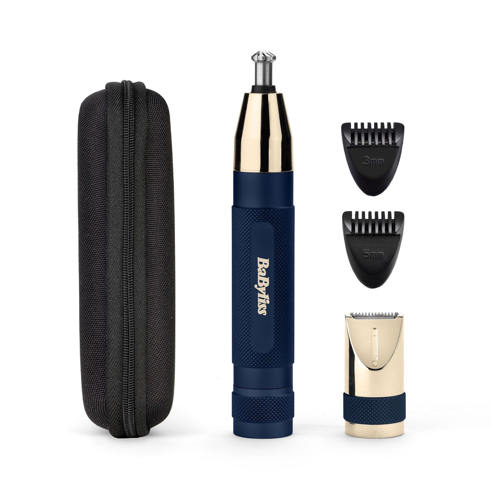 BaByliss Haarschneider E112E, Abwaschbare Aufsätze, Nasen- & Ohrenhaartrimmer
