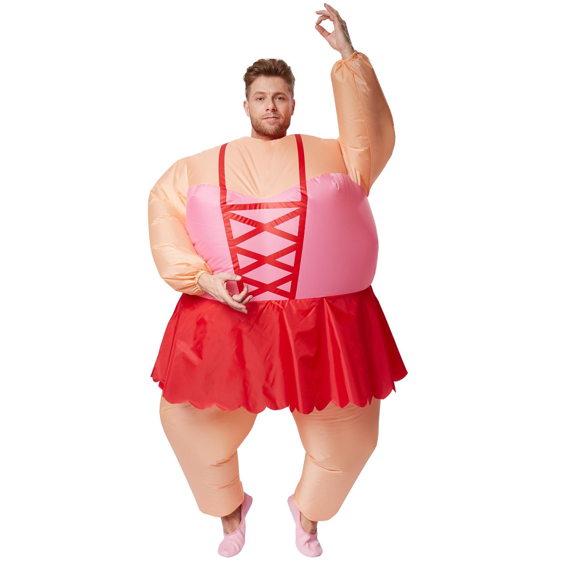 dressforfun Kostüm Selbstaufblasbares Kostüm Ballerina, Innerhalb von Sekunden aufgeblasen