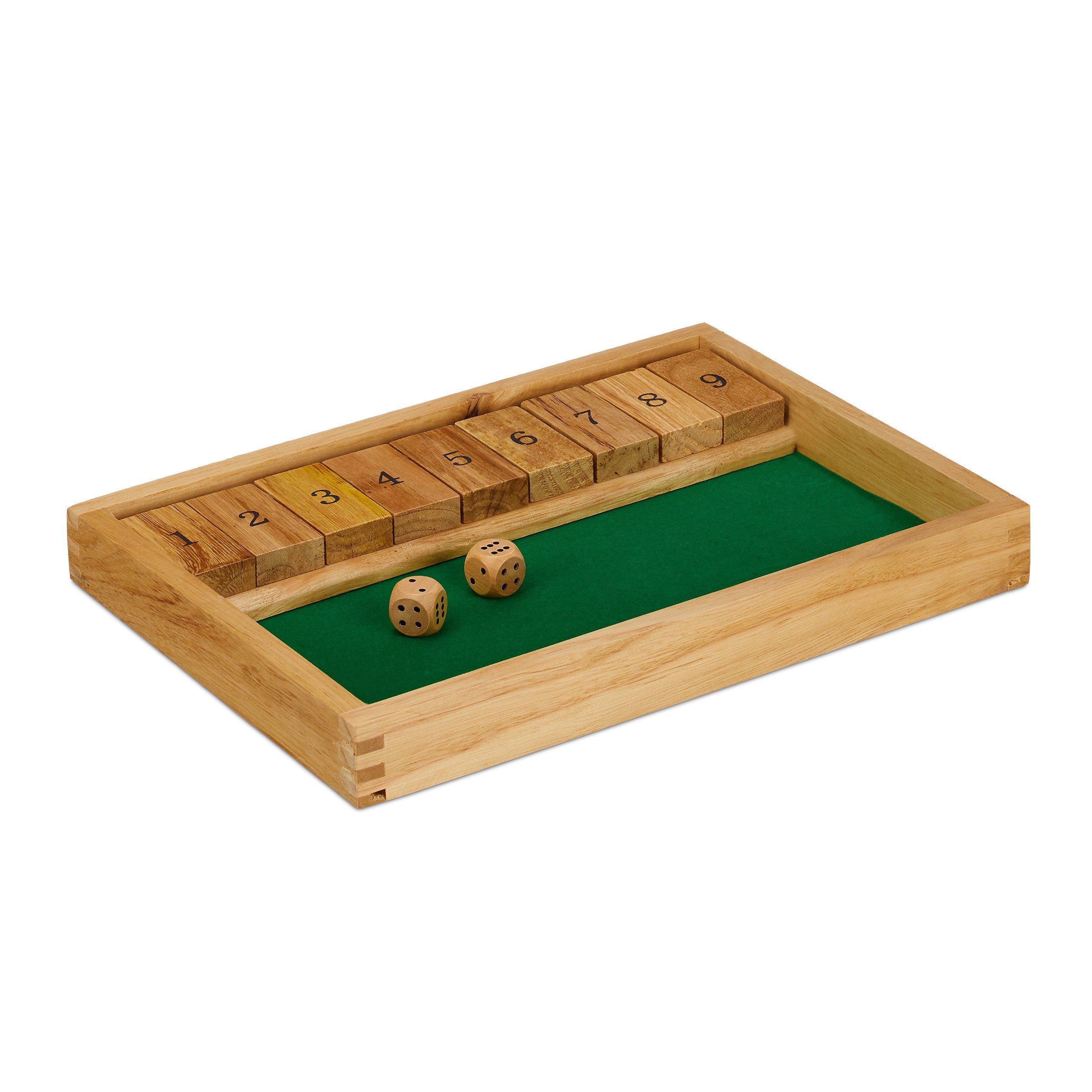 relaxdays Spiel Shut The Box, Shut The Box