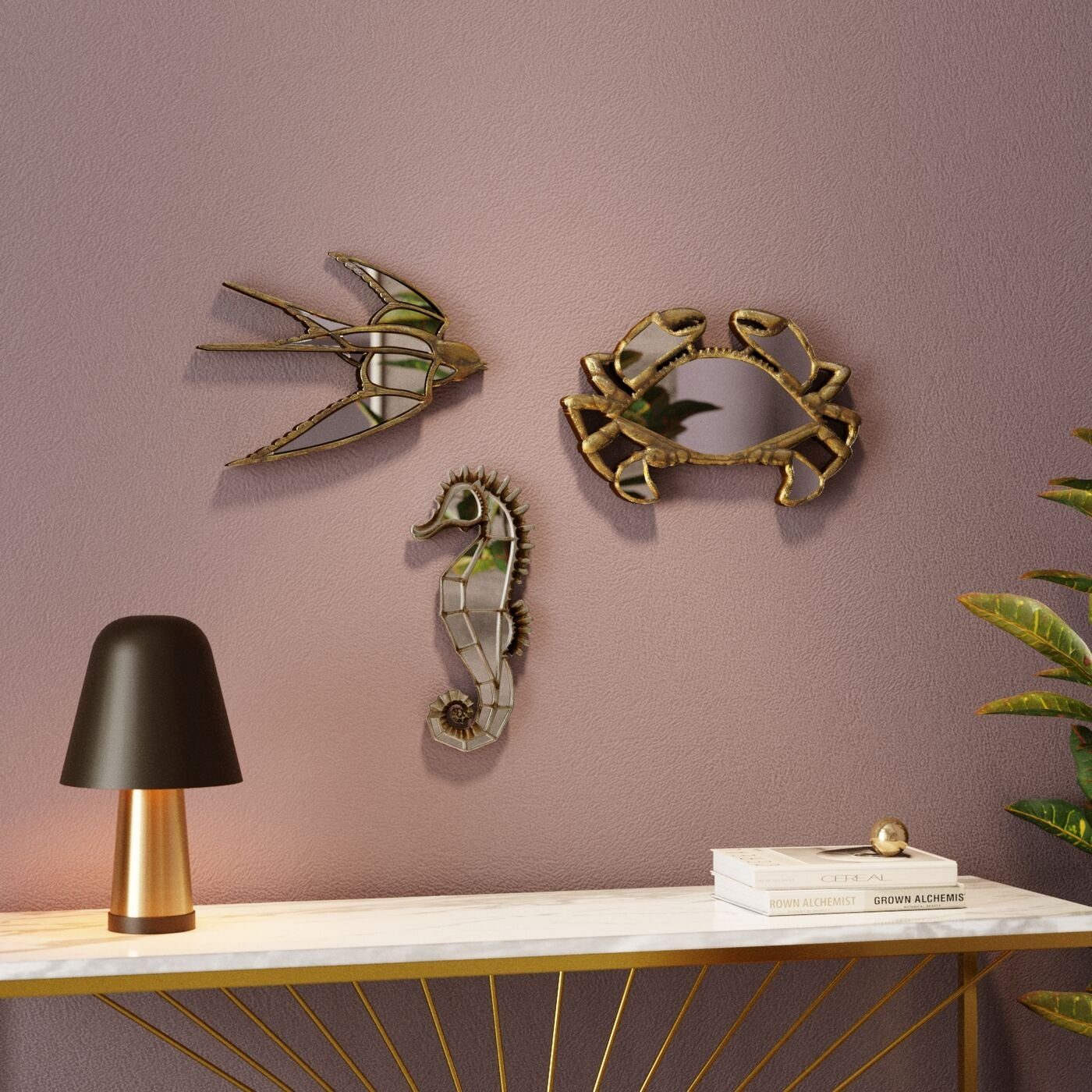 Kare Design Wanddekoobjekt Swallow (1 St)