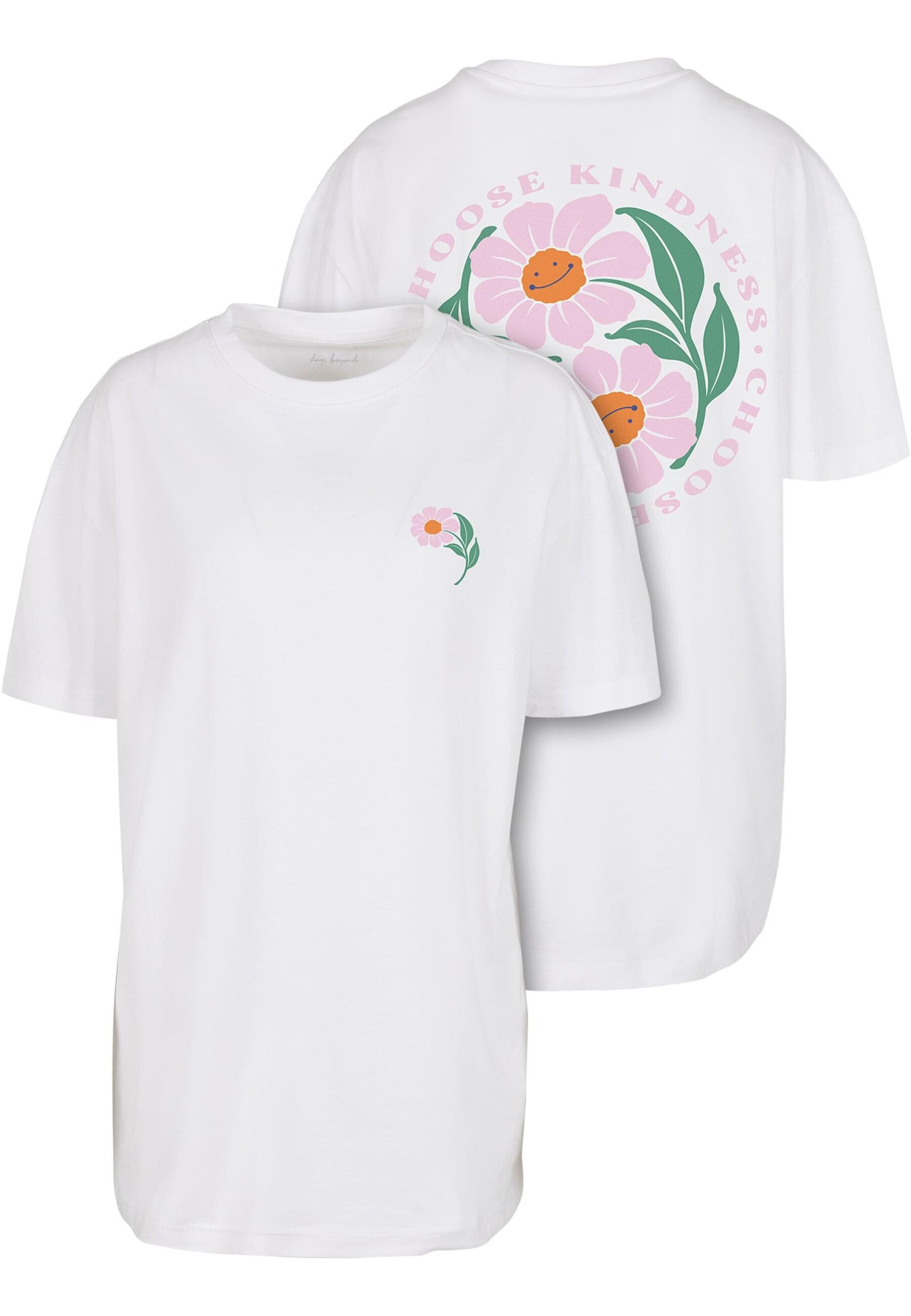 Miss Tee Kurzarmshirt Miss Tee Damen Choose Kindness Oversize Boyfriend Tee günstig online kaufen