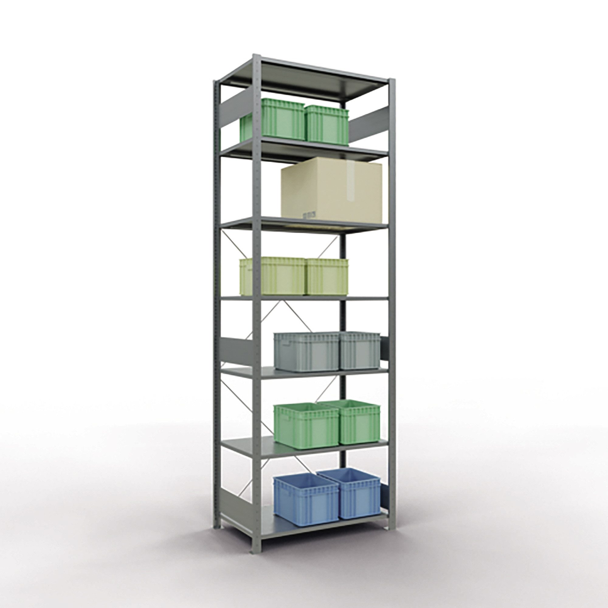Schulte Regal Regal MULTIplus150 12762 Grund 3.000x1.000x600mm 7 Böden verzinkt