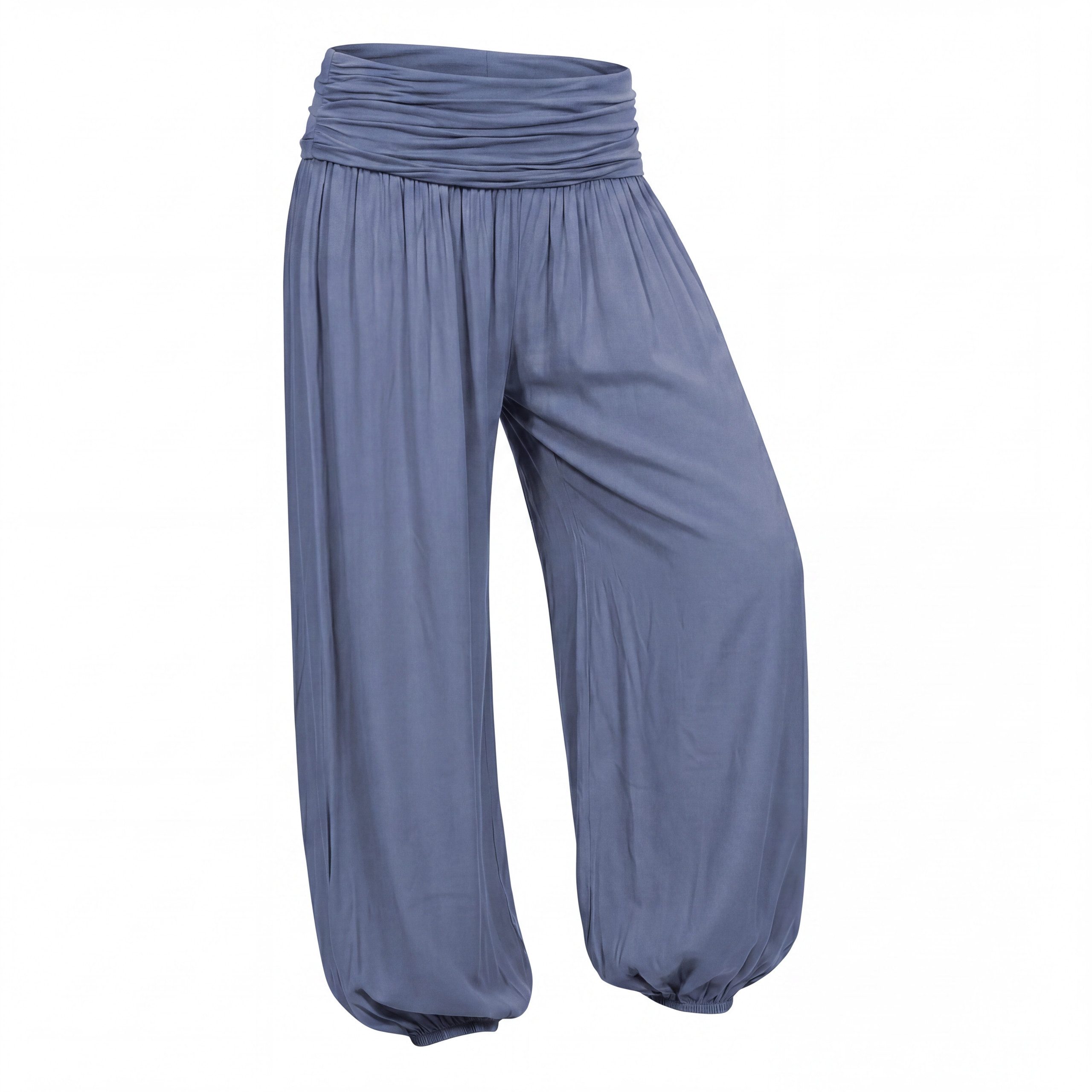 Haremshose Pluderhose sommerlich leichte Yogahose luftige Sommerhose