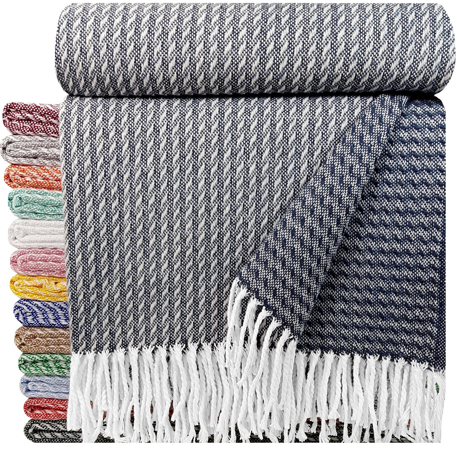 Wohndecke Wohndecke Baumwolldecke Tagesdecke Plaid Decke "Malta-T", STTS. € 19,90