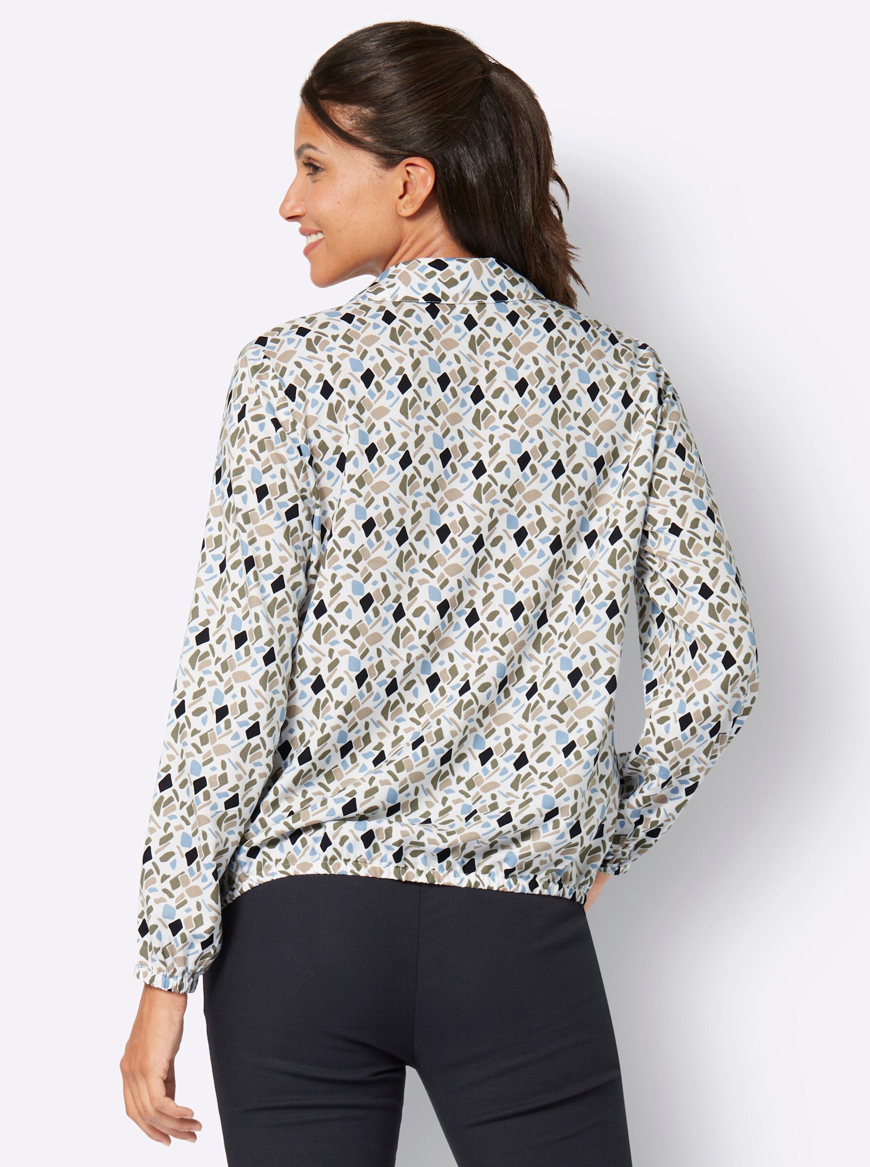 Sieh an! Klassische Bluse Langarm-Bluse günstig online kaufen