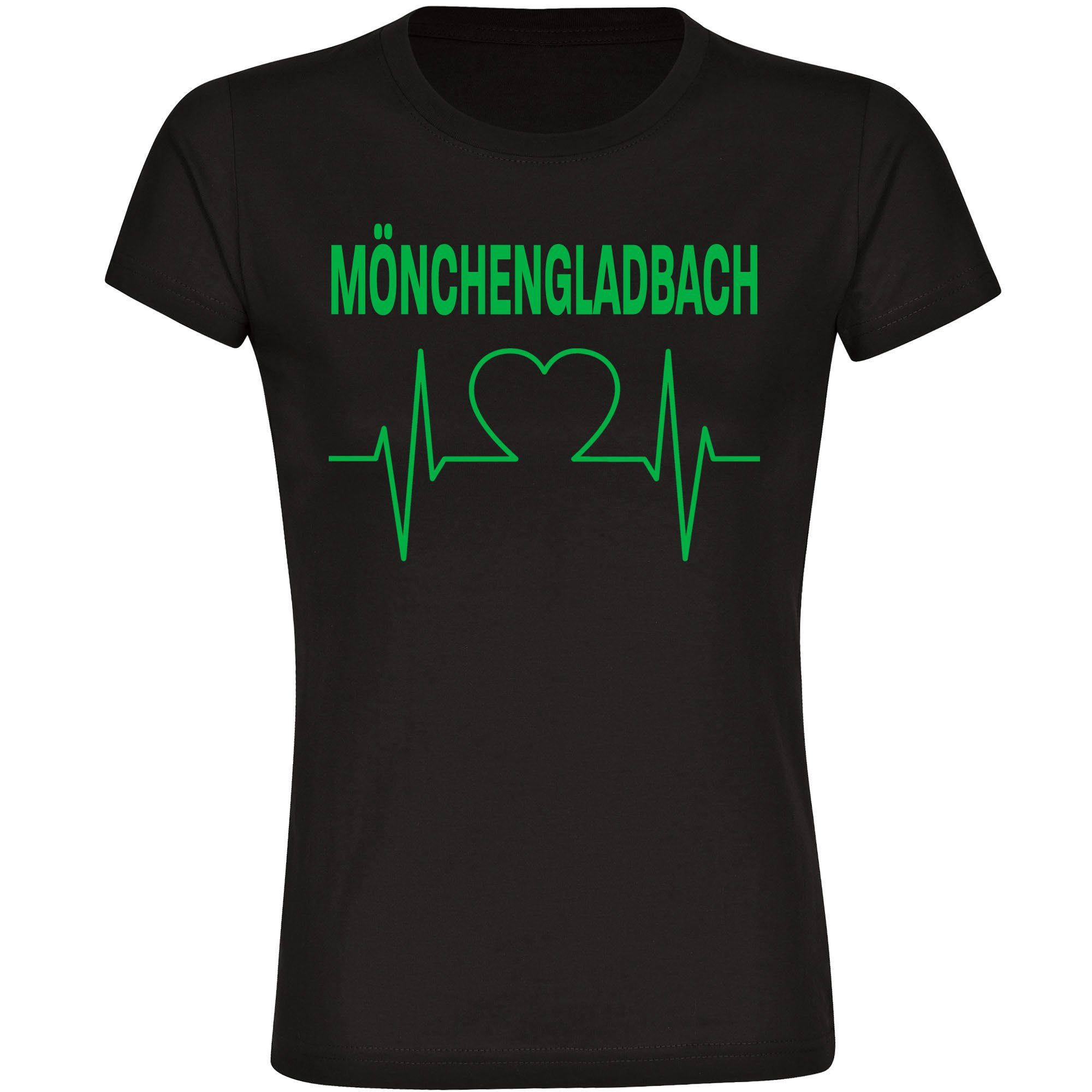 multifanshop T-Shirt Damen Mönchengladbach - Herzschlag günstig online kaufen