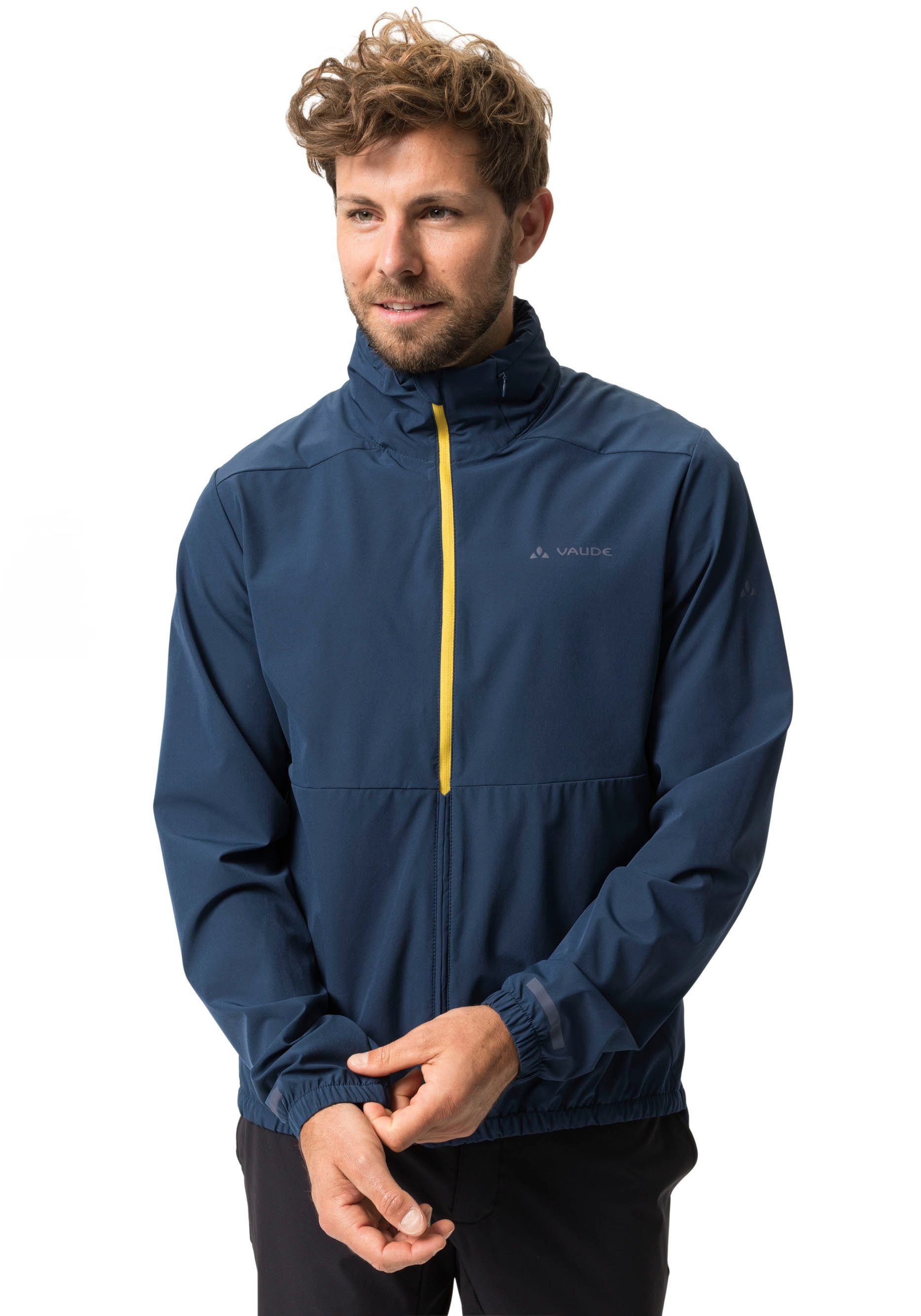 VAUDE Funktionsjacke MEN'S CYCLIST AIR JACKET (1-St) Wasserabweisend & Windabweisend & Atmungsaktiv dark sea uni