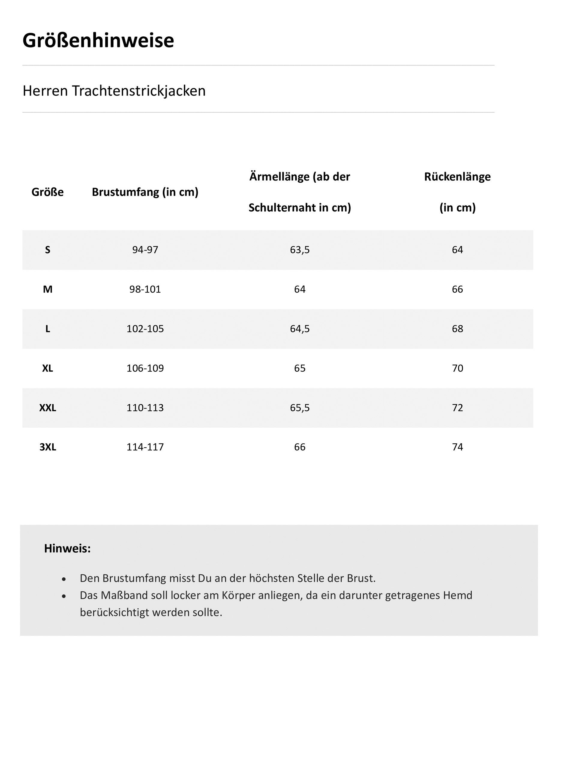 Almbock Trachtenstrickjacke Strickjacke Chris (1-tlg) anthrazit-grau