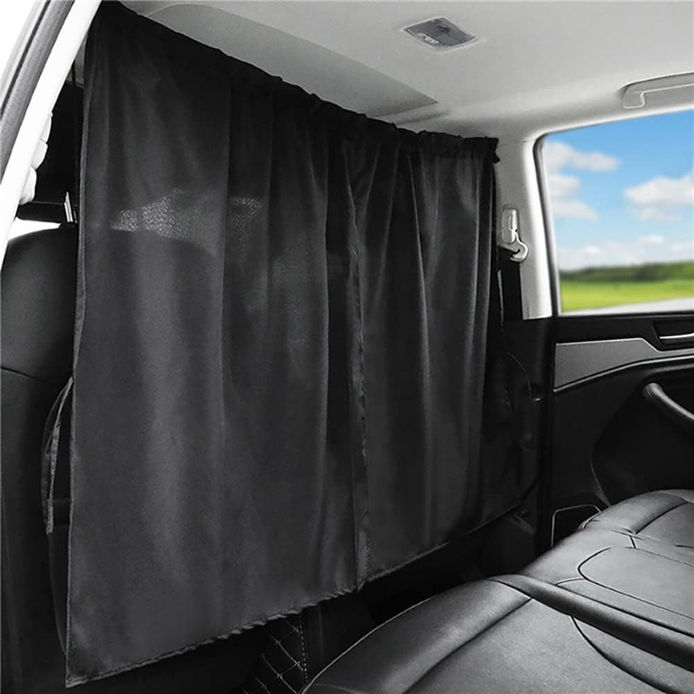FELIXLEO Autosonnenschutz AutoTrennvorhängeSonnenschutz, 190x120cm Schwarz Universal