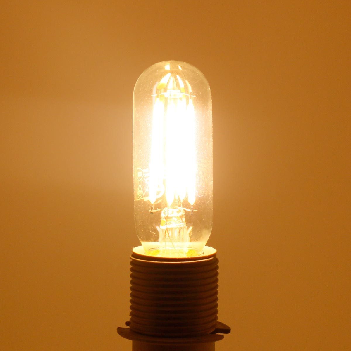 EGB LED-Leuchtmittel E14 Filament LED Lampe "Röhre" 4W 470lm 2700K 360°, warmweiß