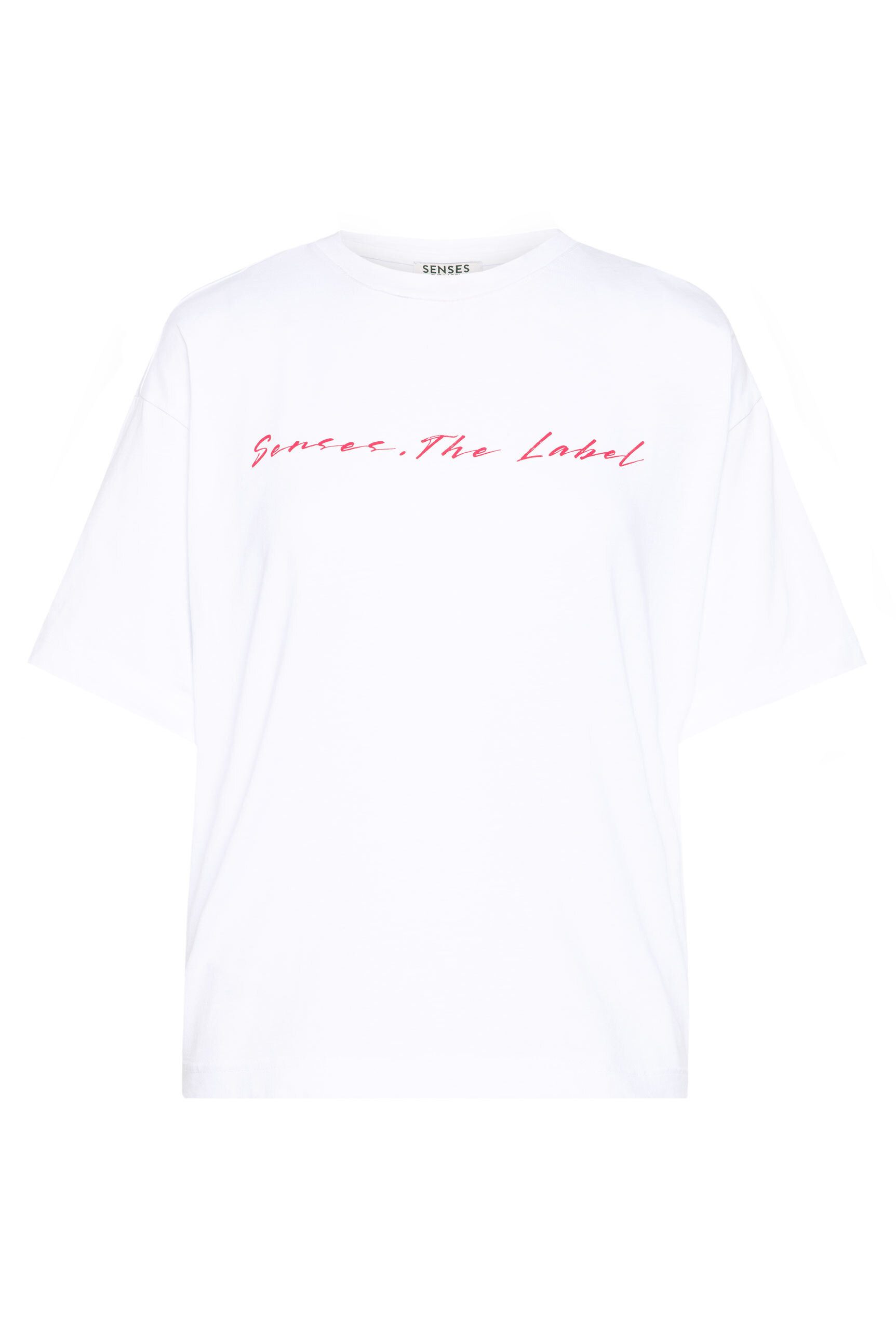 SENSES.THE LABEL Rundhalsshirt aus Baumwolle günstig online kaufen