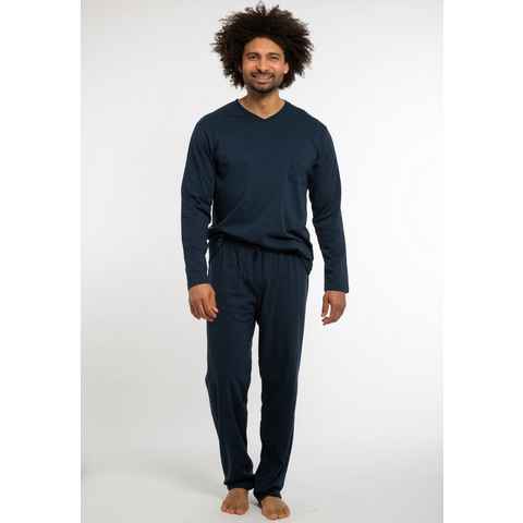 Ammann Pyjama Organic Cotton (Set, 2 tlg) Schlafanzug Langarm - Baumwolle - Aus 100% Bio Baumwolle