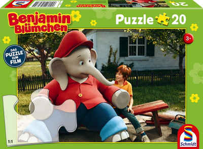 Schmidt Spiele Puzzle 20 Teile Kinder Puzzle Benjamin Blümchen Ferien im Zoo 56275, 20 Puzzleteile