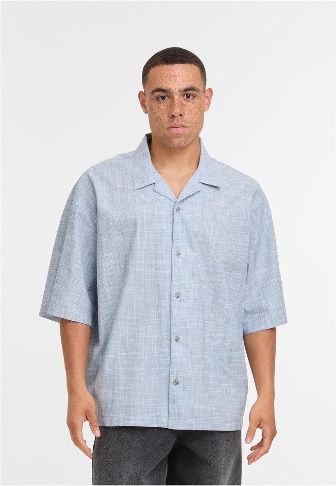 URBAN CLASSICS Langarmhemd Boxy Structured Short Sleeves Shirt