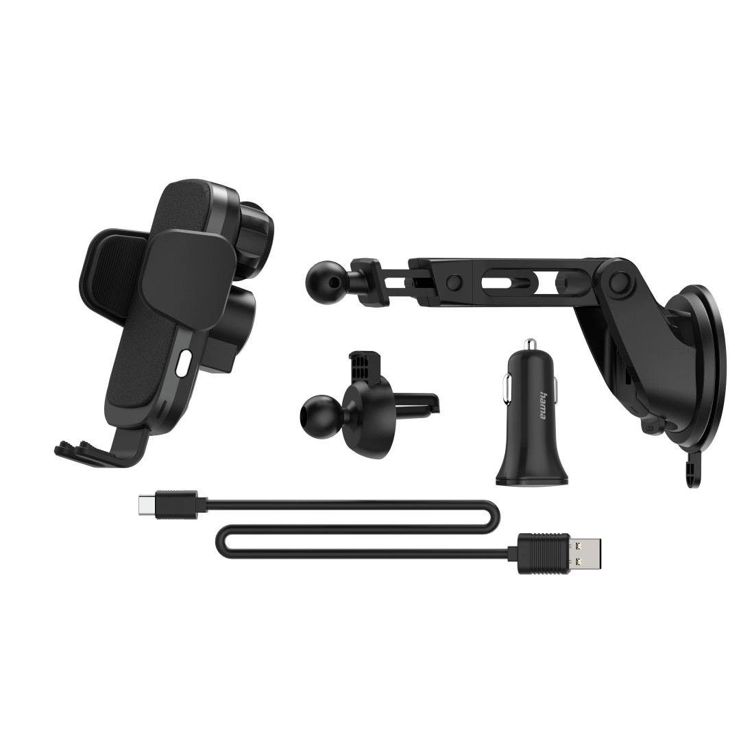 Hama Kfz Handy Ladegerät "FC10 Motion", 10 W, kabellos, QI Charge, Schwarz Smartphone-Ladegerät