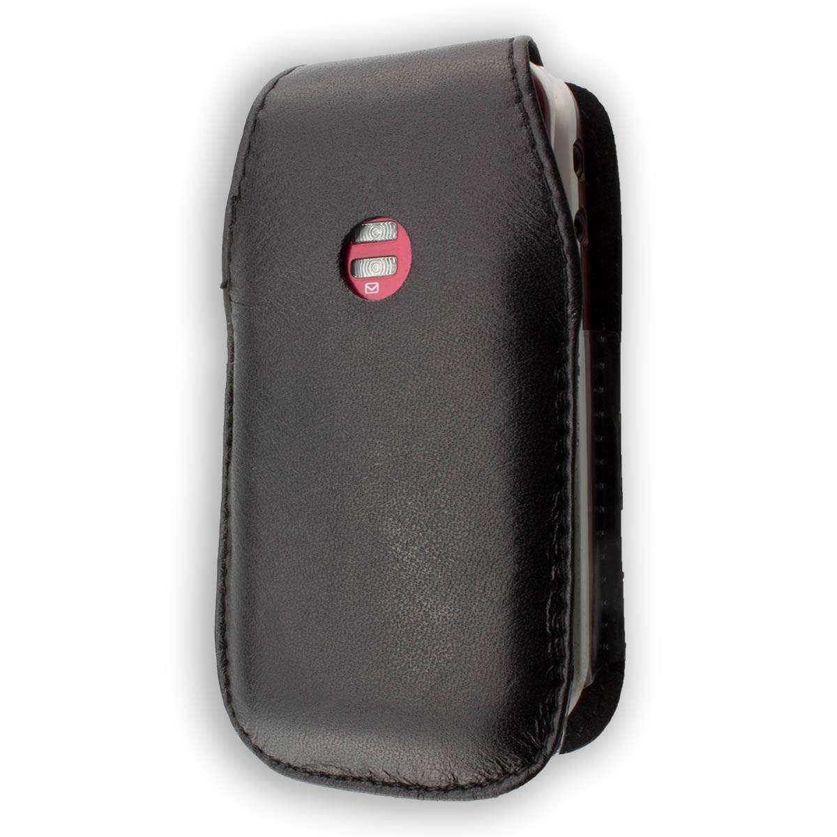 caseroxx Handytasche caseroxx Handytasche mit Gürtelclip für Doro PhoneEasy 410, schwarz (Einzelartikel, 1-tlg., Ledertasche mit Gürtelclip)