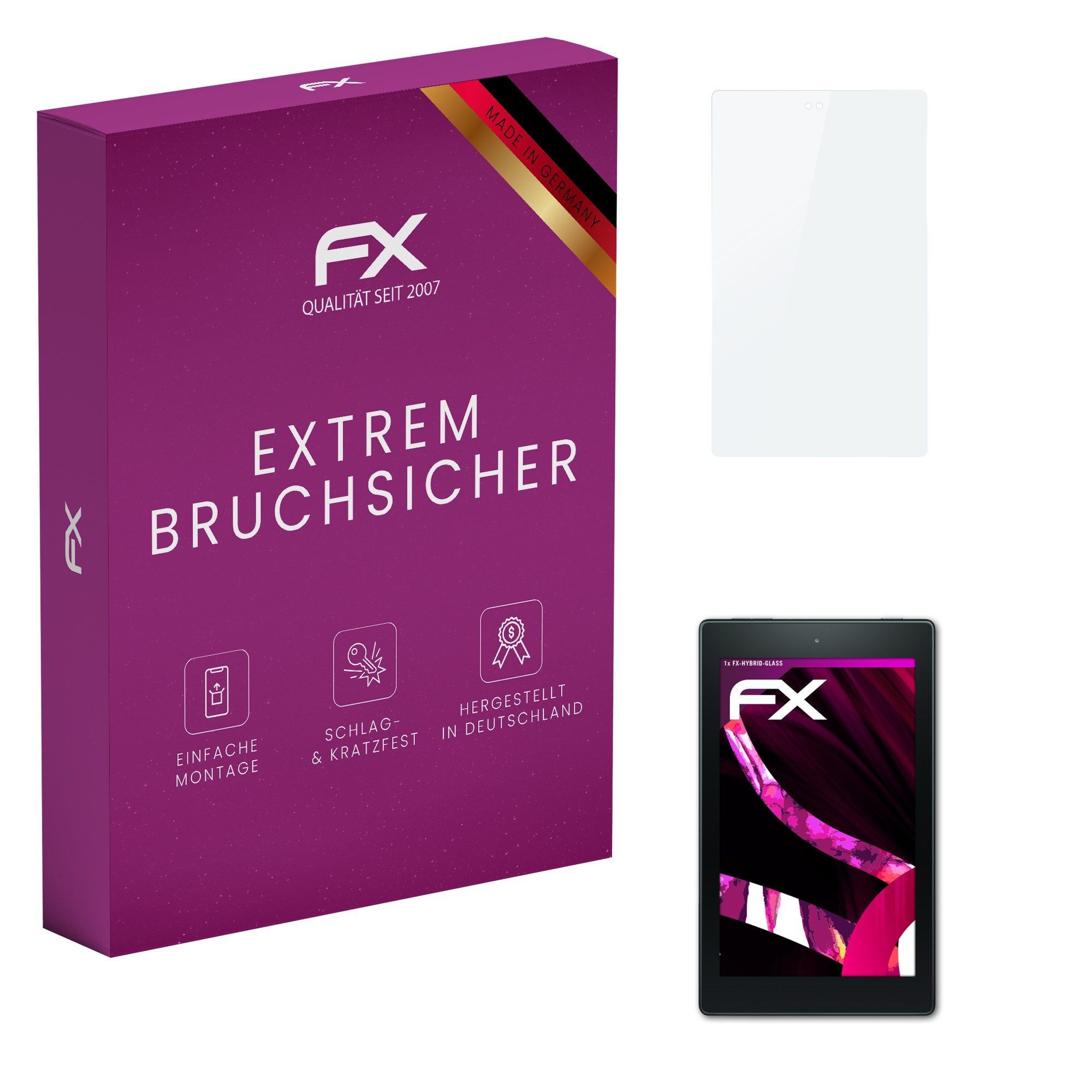 Schutzfolie Panzerglasfolie für Amazon Fire HD 8 Model 2017