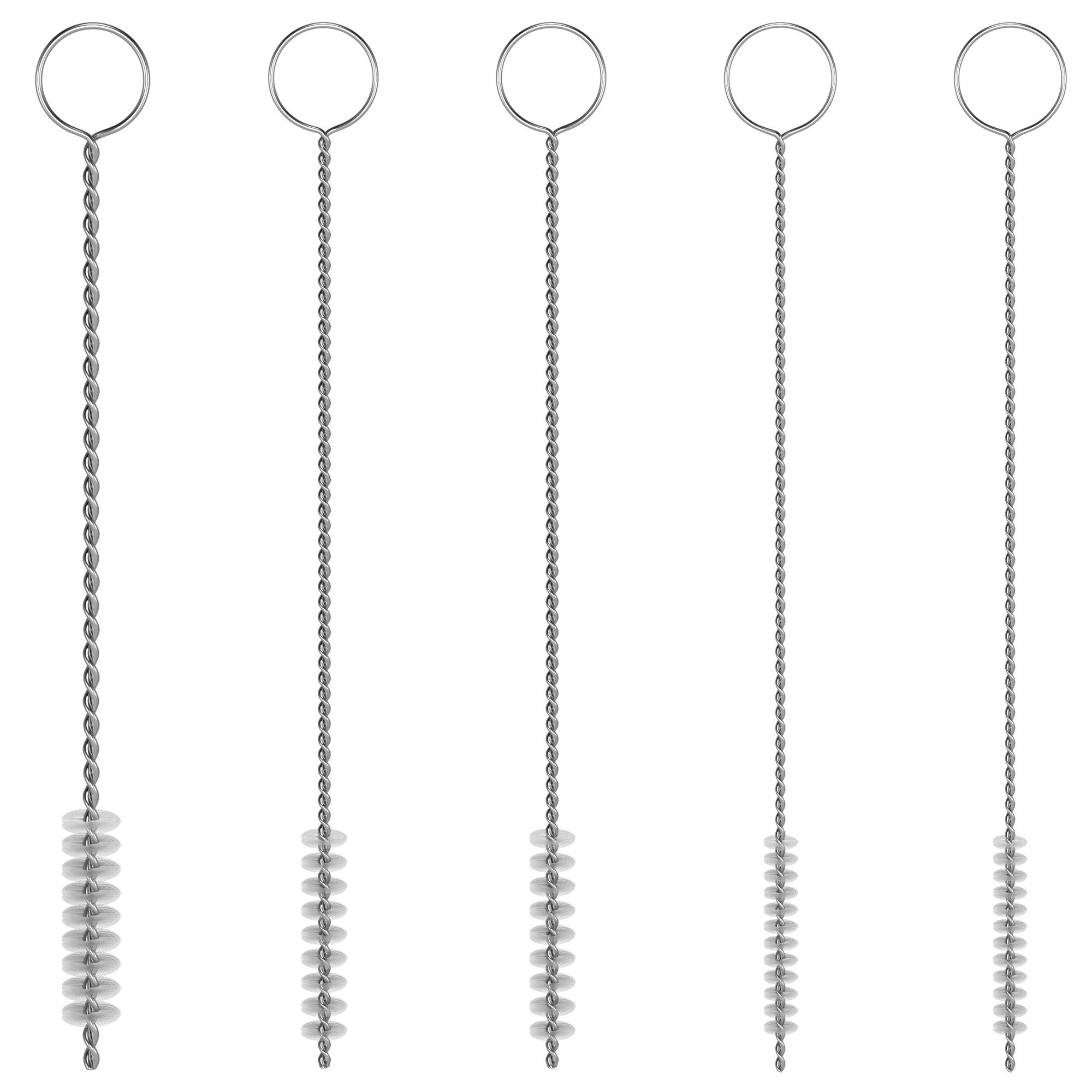 VIOKS Reinigungsbürste Nylon-Reinigungsbürsten Set 5 Stück, für Reagenzgläser Teekannen Strohhalme