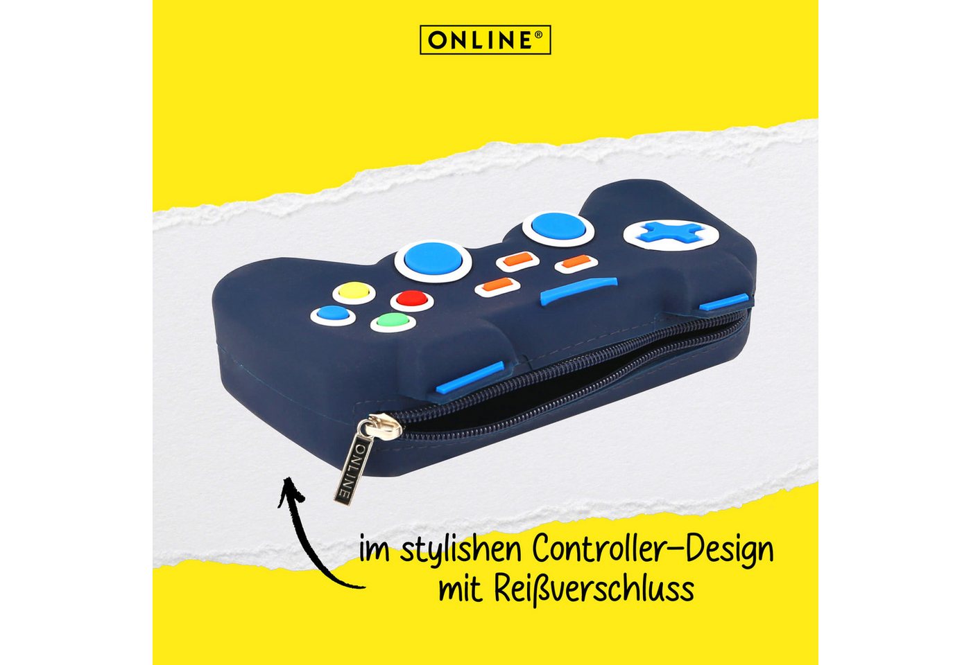 Thumbnail - Online Pen Federmäppchen Schlamperbox Gaming, (Controller-Design für Jungen und Mädchen), Schlampermäppchen mit einem gr...