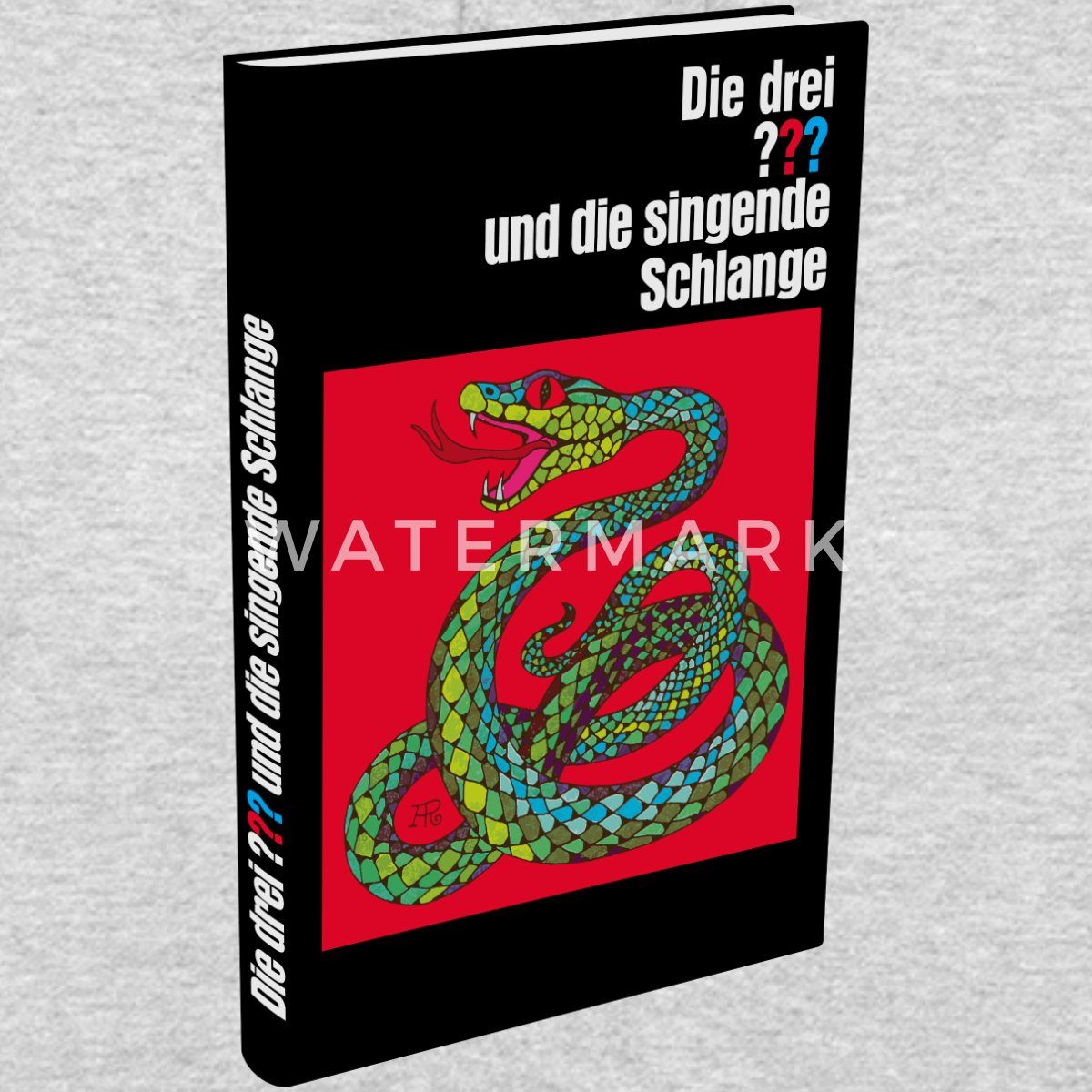 Spreadshirt Hoodie Die Drei Fragezeichen und die singende Schlange Buch Unisex Hoodie (1-tlg)
