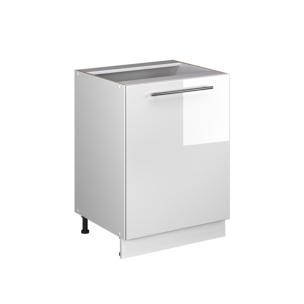 Vicco Unterschrank Fame-Line, Weiß Hochglanz/Weiß, 60 cm 1 Tür ohne Arbeitsplatte (1-St)