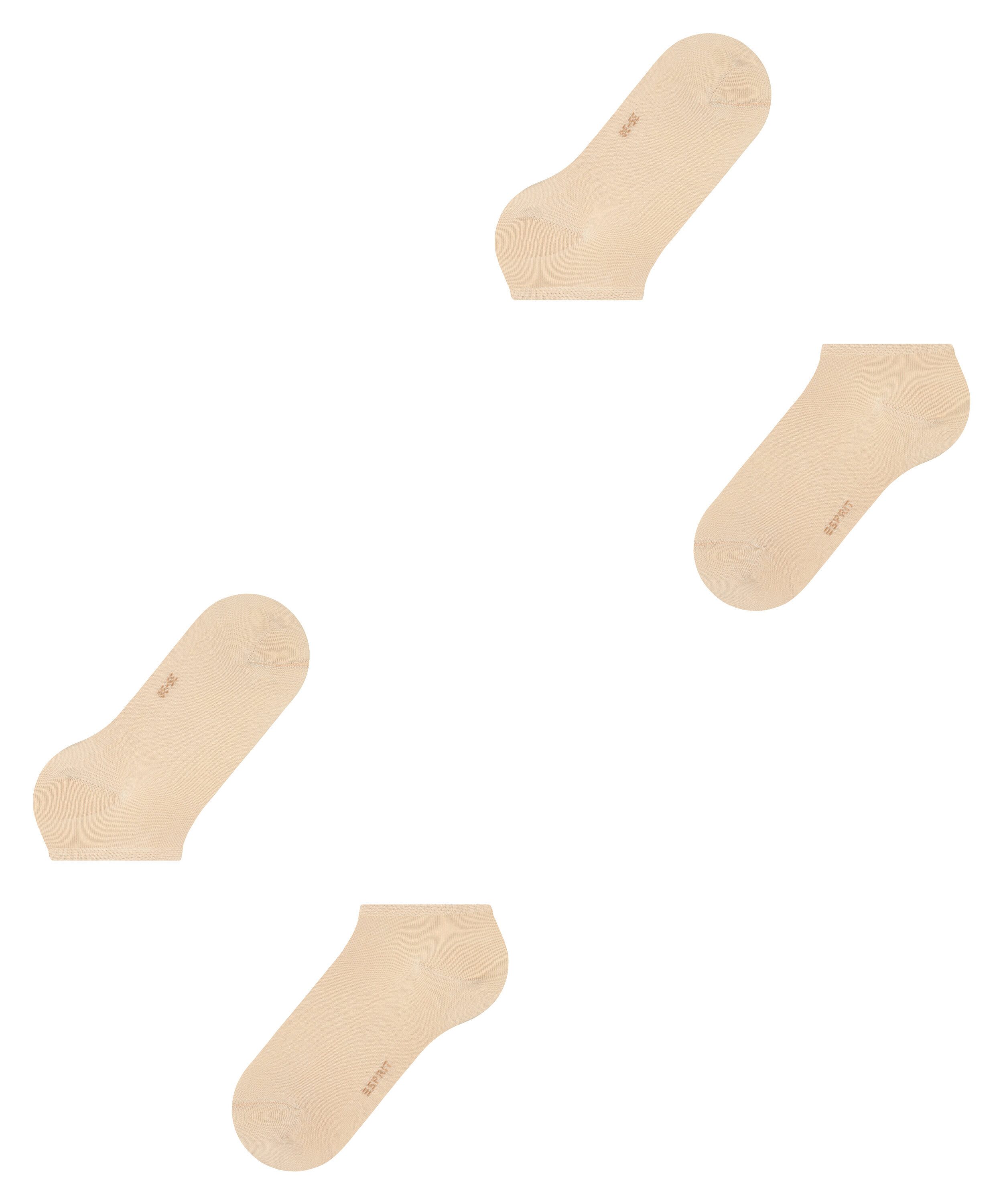 Esprit Sneakersocken Uni (2 Paar) verstärkt, knöchelfrei und aus weichem Material Baumwolle – Bild 5 von 5