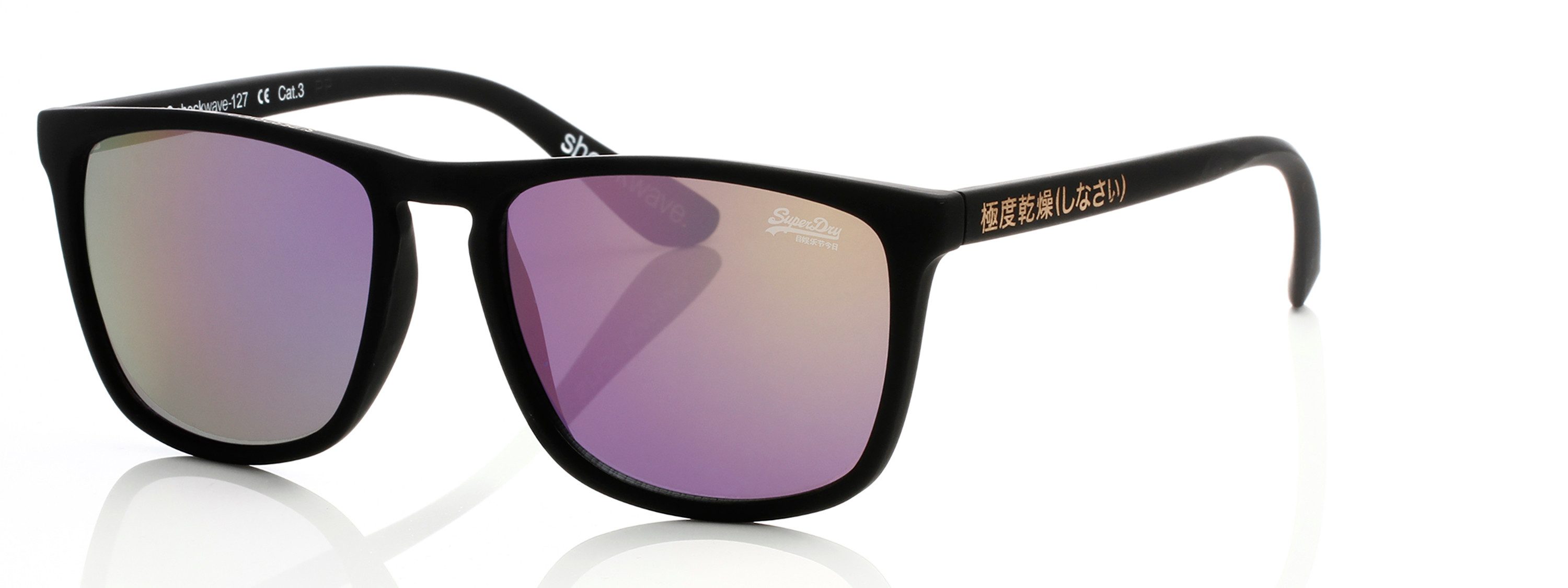 Superdry Sonnenbrille Modell 996059 Form Karree/Eckig, Logoschriftzug auf Bügel, Injectionfassung