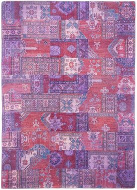 Teppich Patchwork - 291 x 210 cm - mehrfarbig, morgenland, rechteckig, Höhe: 7 mm, Wohnzimmer, Handgeknüpft, Einzelstück mit Zertifikat