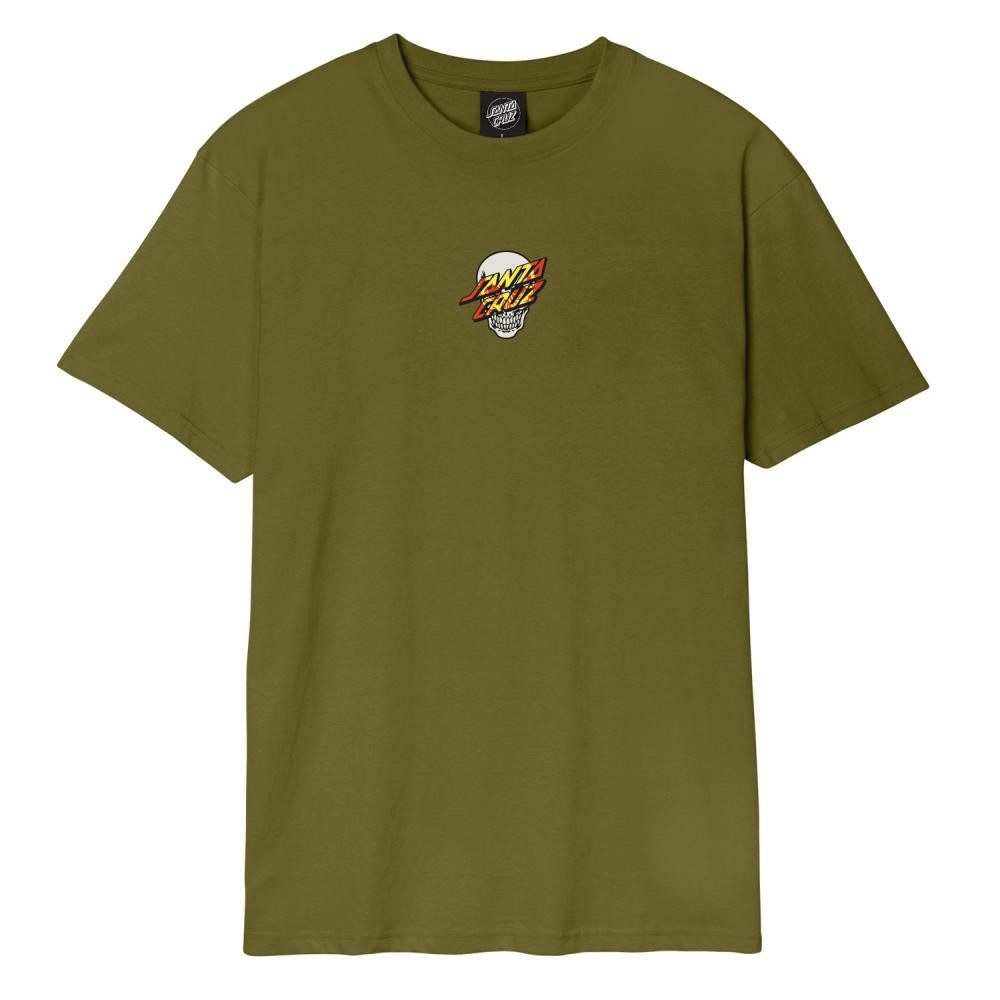 Santa Cruz T-Shirt T-Shirt Santa Cruz Dressen Skull Dot Fro (1-tlg) "Santa Cruz" Logo-Print auf der Vorderseite