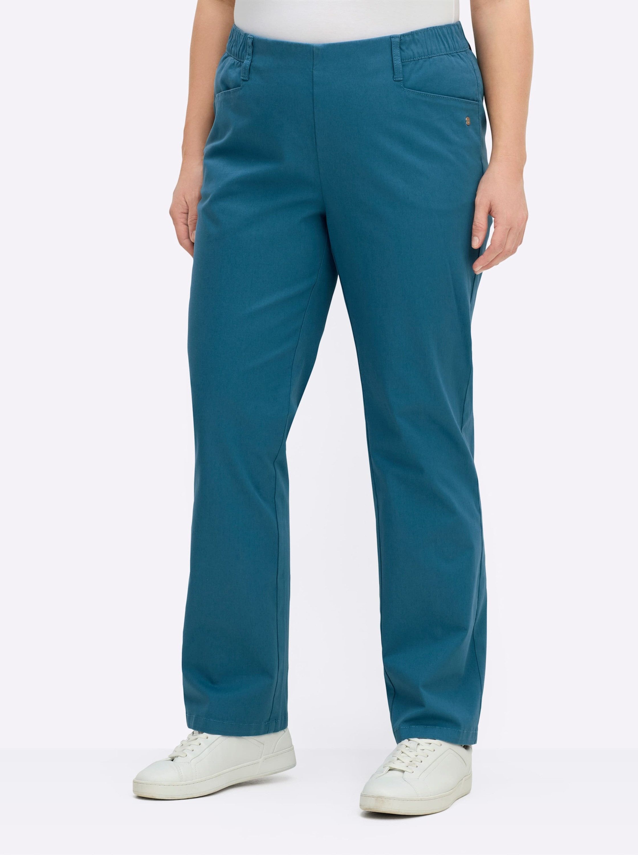 Sheego Jerseyhose Twill-Hose