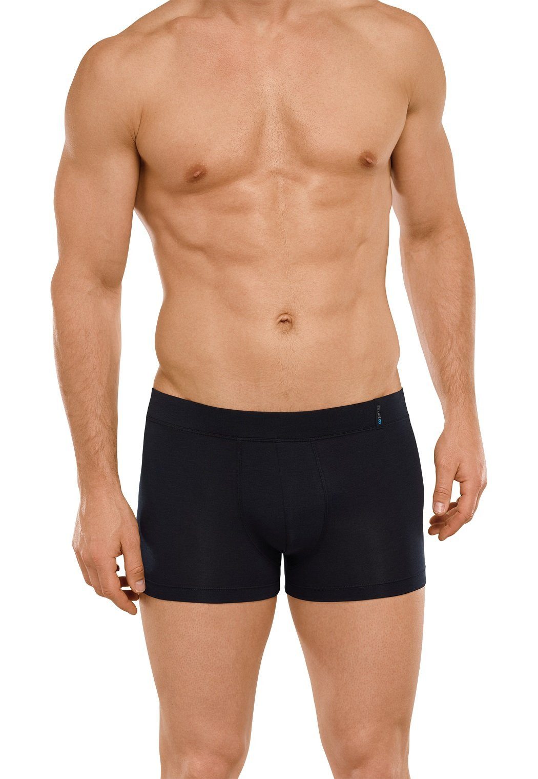 Boxershorts Long Life Soft Unterwäsche blauschwarz Herren