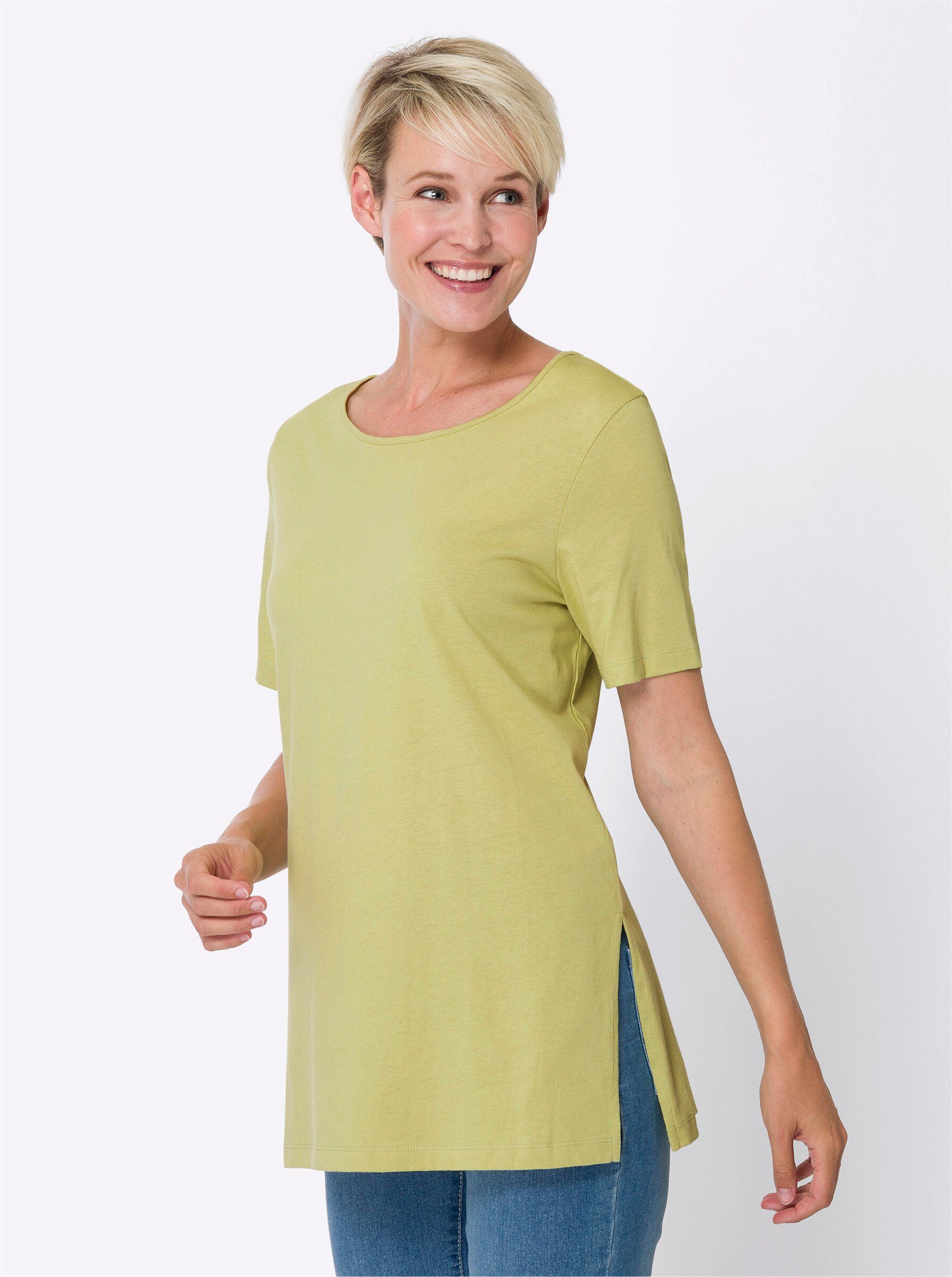 Sieh an! T-Shirt Longshirt . günstig online kaufen