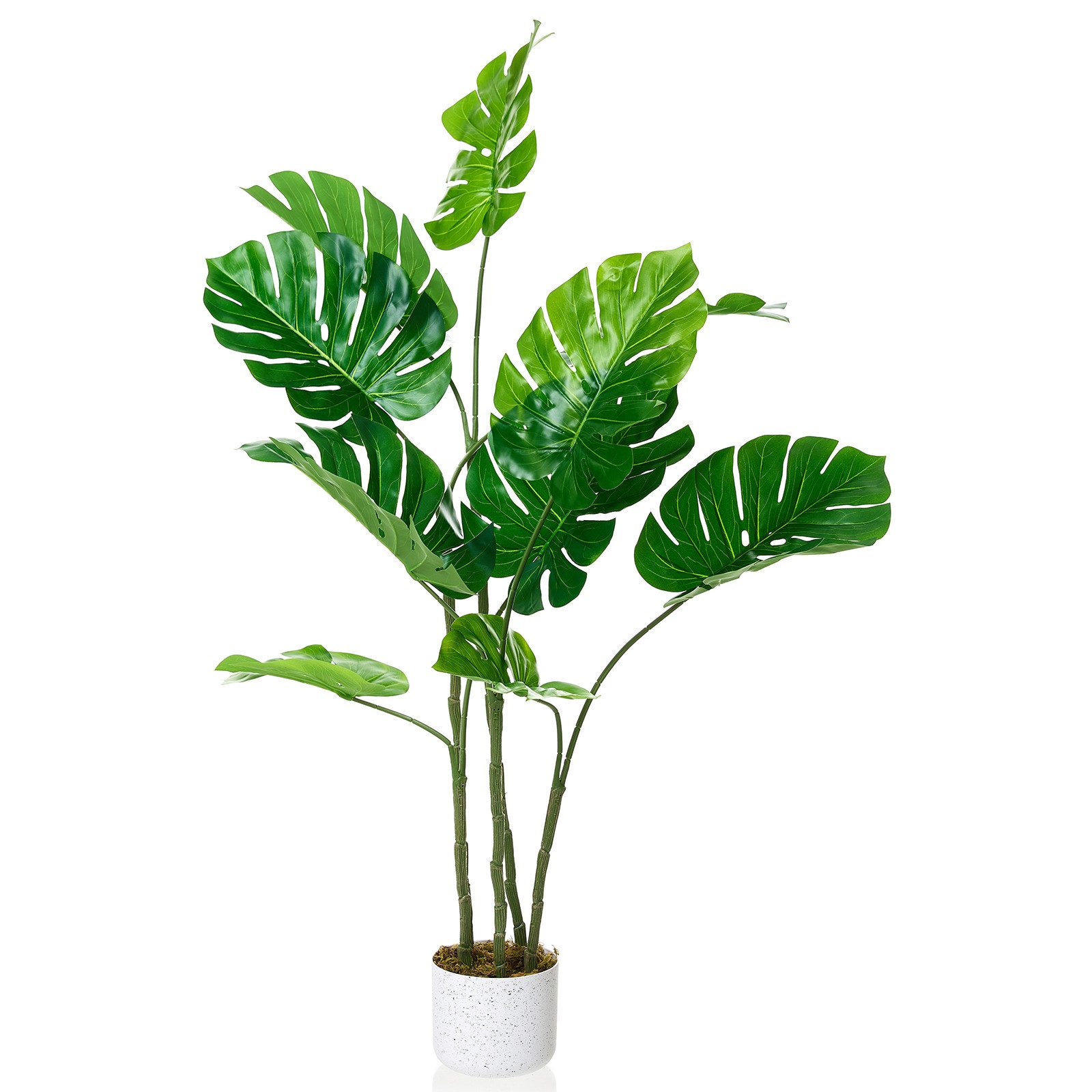 Kunstpflanze Künstlicher Monstera Deliciosa mit Topf Groß Kunstpalme für In günstig online kaufen