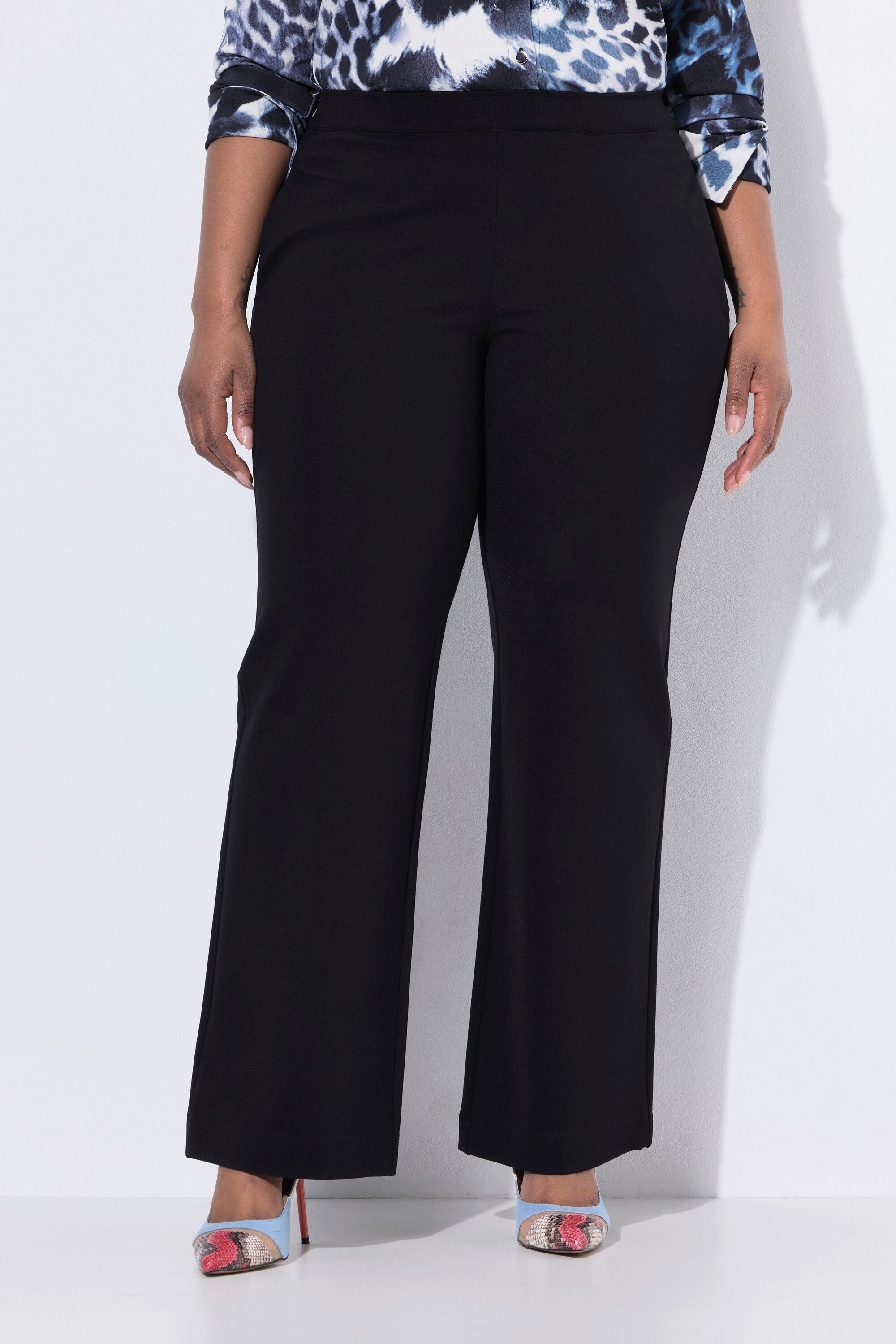 Ulla Popken Schlupfhose Punto-Hose gerades weites günstig online kaufen