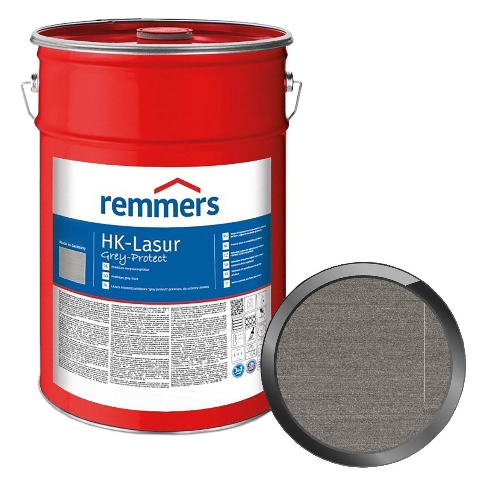 Holzschutzlasur HK-LASUR GREY-PROTECT - 20 LTR