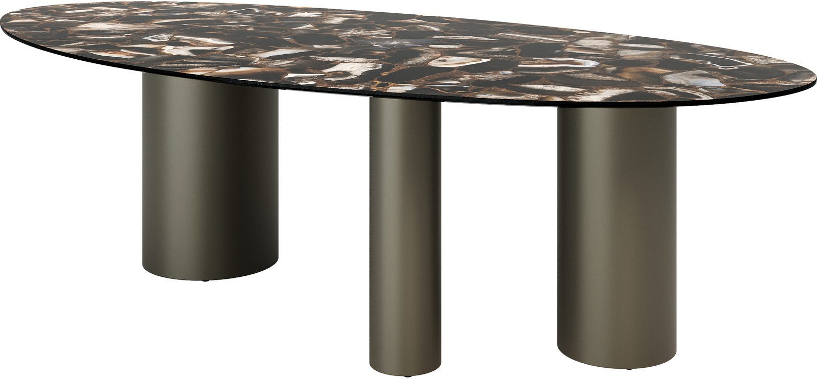 DELIFE Esstisch Edge, Oval Keramik Iris günstig online kaufen