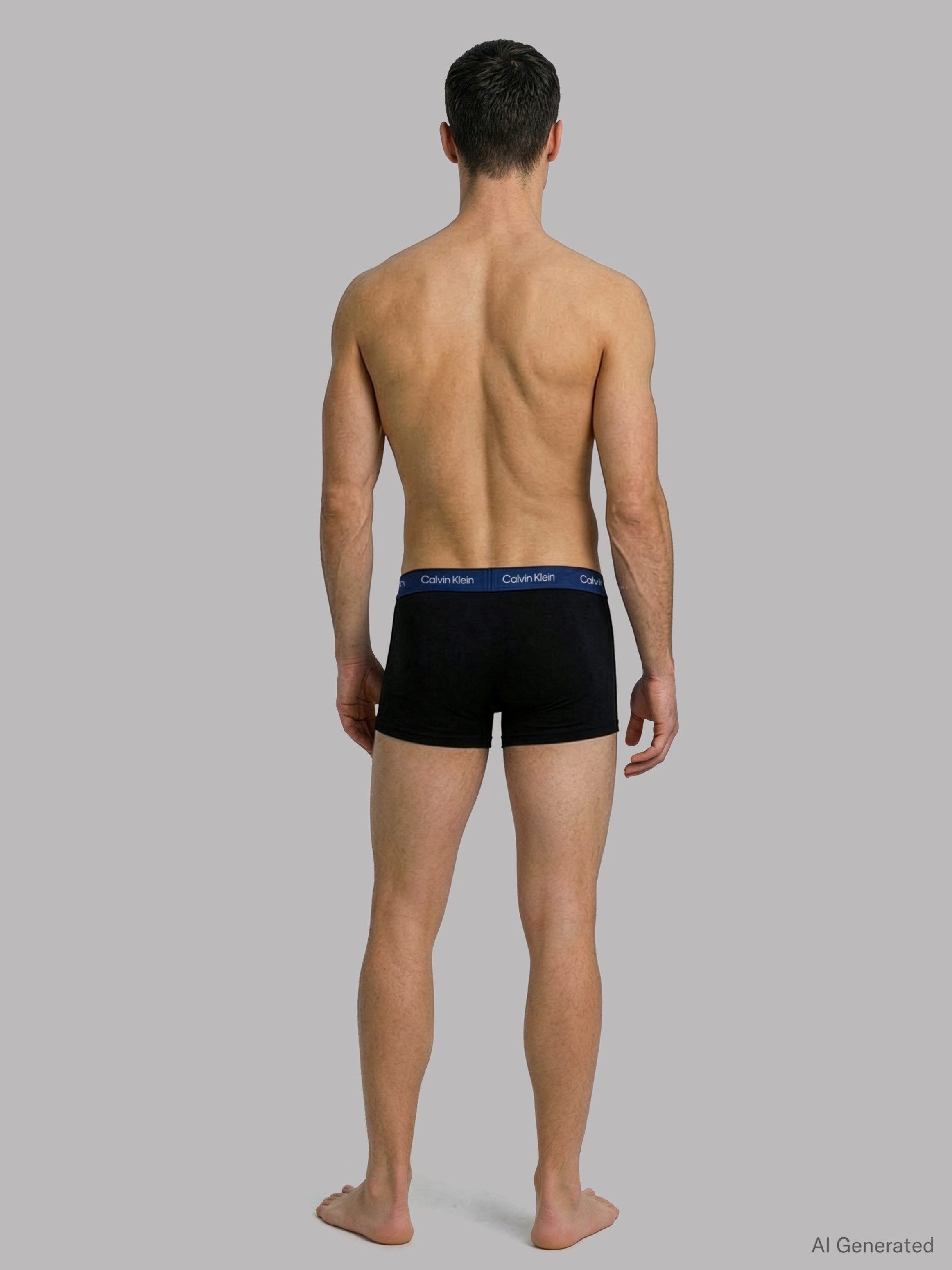 Calvin Klein Underwear Trunk LOW RISE TRUNK 5PK (Packung, 5er-Pack) mit Logo-Elastikbund (5 Stück)
