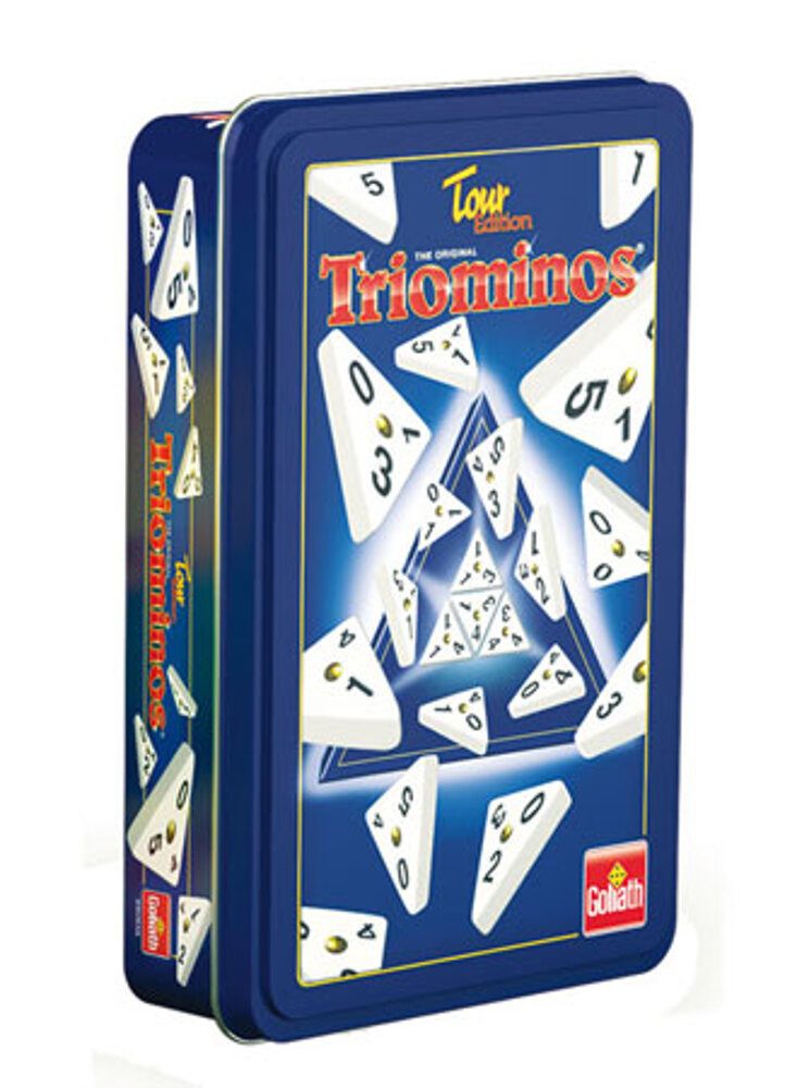 Goliath B.V. Spiel Triominos, Tour Edition in Metallbox (Voyager)