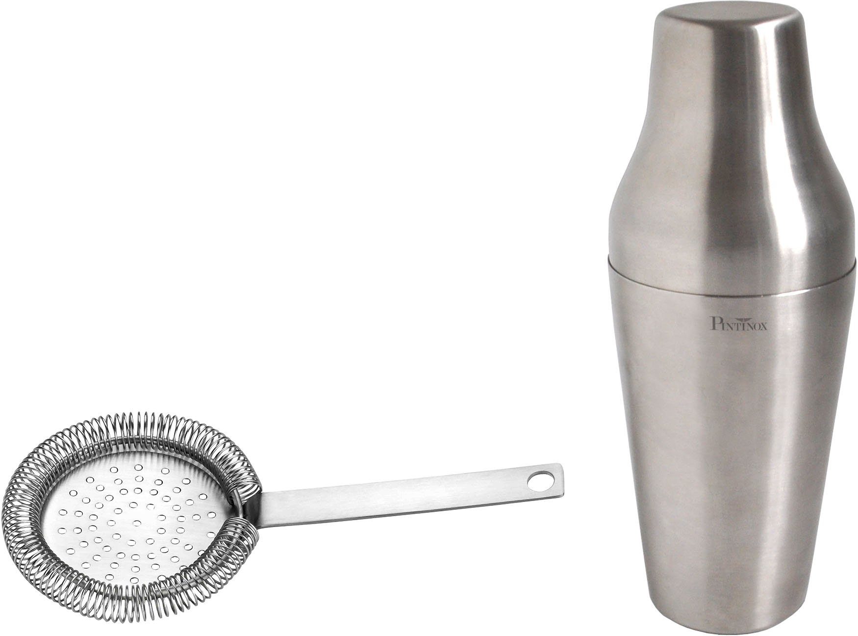 PINTINOX Cocktail Shaker Bar Professional, Edelstahl 18/10, (Set, 2-tlg),  inkl. Barsieb, spülmaschinengeeignet, Ein ideales Geschenk für jeden  Cocktail Liebhaber